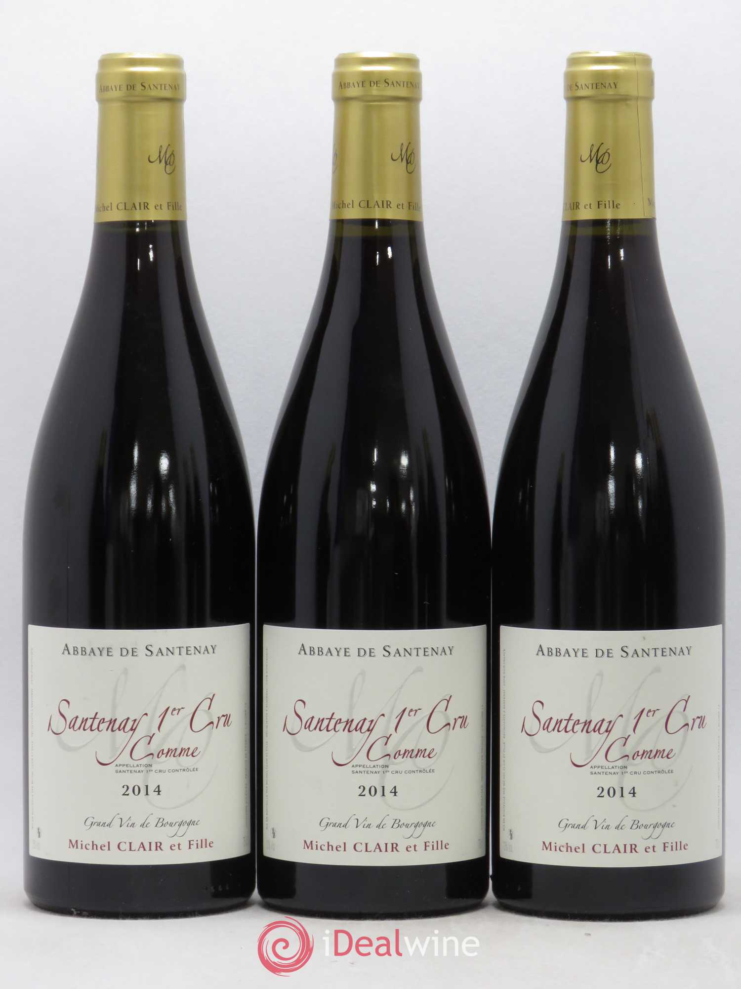 Santenay 1er Cru Comme Abbaye de Santenay Michel Clair et Filles 2014 - Posten von 6 Flaschen - 1