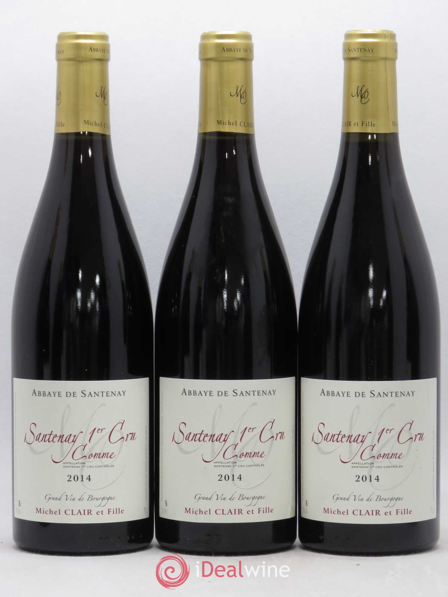 Santenay 1er Cru Comme Abbaye de Santenay Michel Clair et Filles 2014 - Posten von 6 Flaschen - 2