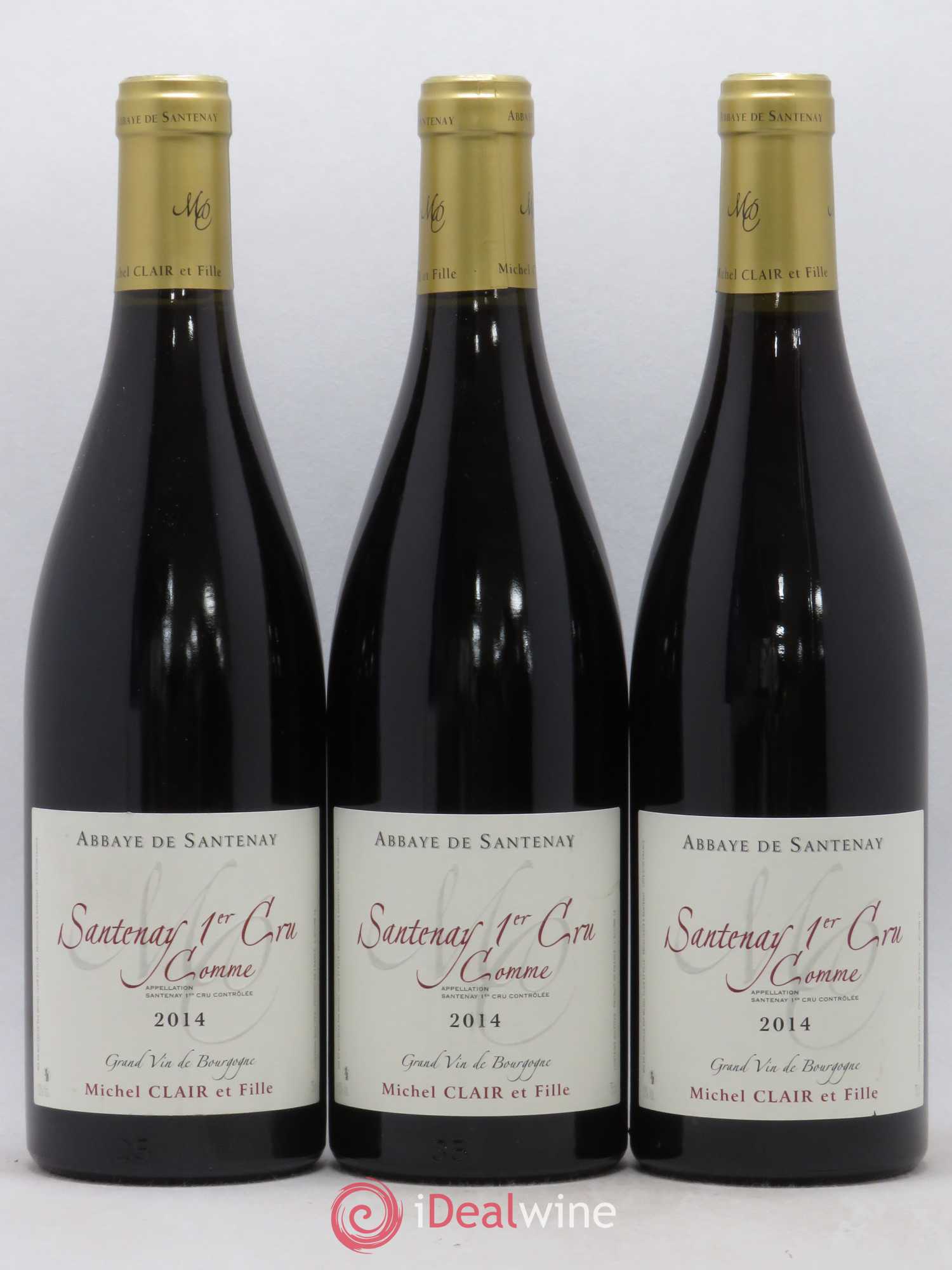 Santenay 1er Cru Comme Abbaye de Santenay Michel Clair et Filles (sans prix de réserve) 2014 - Posten von 3 Flaschen - 0