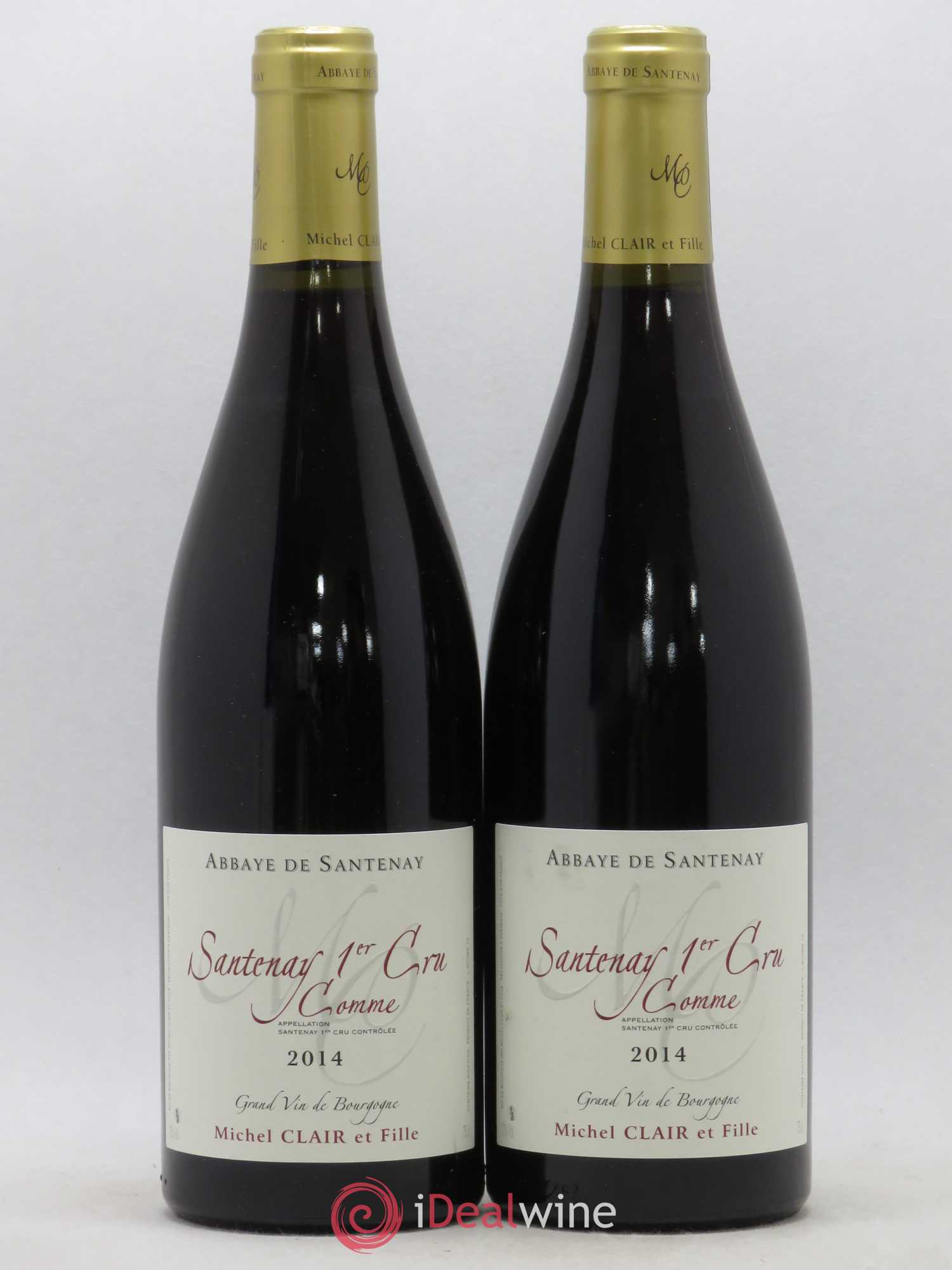 Santenay 1er Cru Comme Abbaye de Santenay Michel Clair et Filles 2014 - Posten von 2 Flaschen - 0