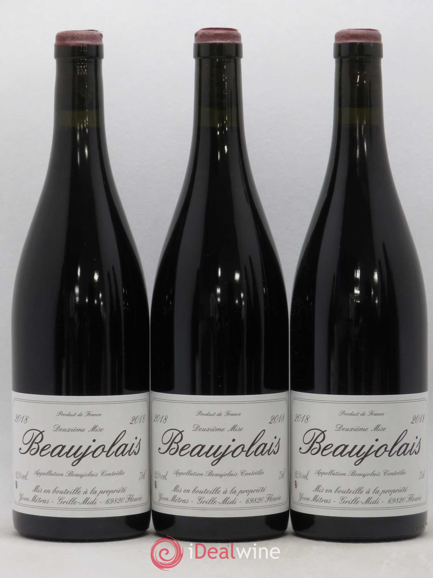 Beaujolais 1ère mise Yvon Métras 2018 - Lot de 6 bouteilles - 2