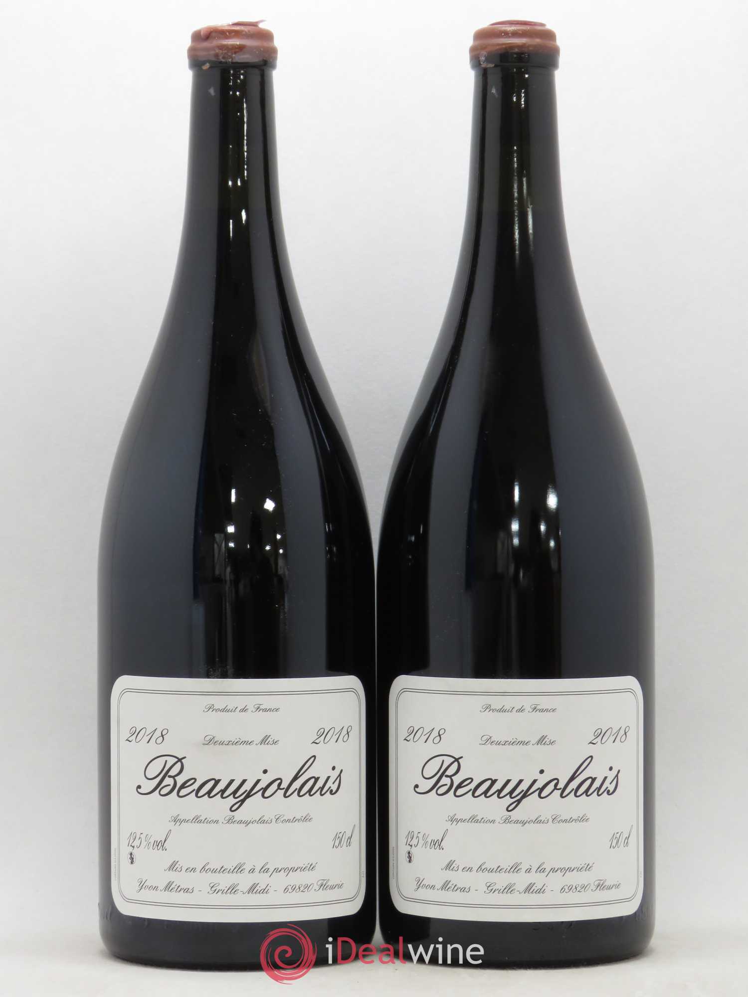 Beaujolais 1ère mise Yvon Métras 2018 - Lot de 2 magnums - 0