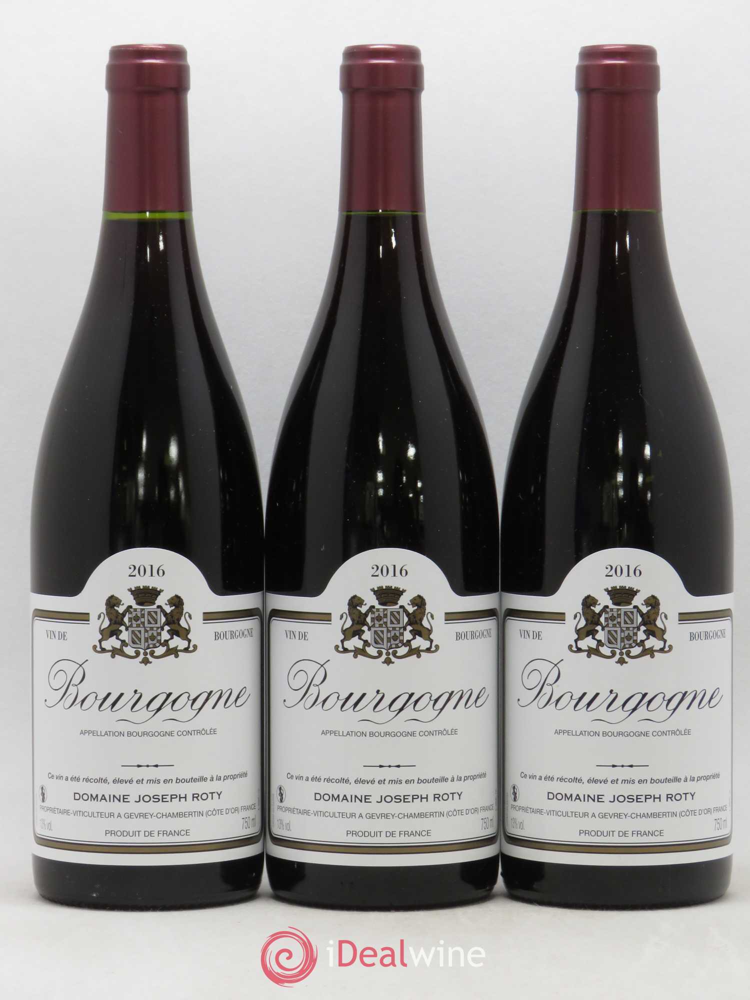 Bourgogne Joseph Roty (Domaine) 2016 - Lot de 3 bouteilles - 0