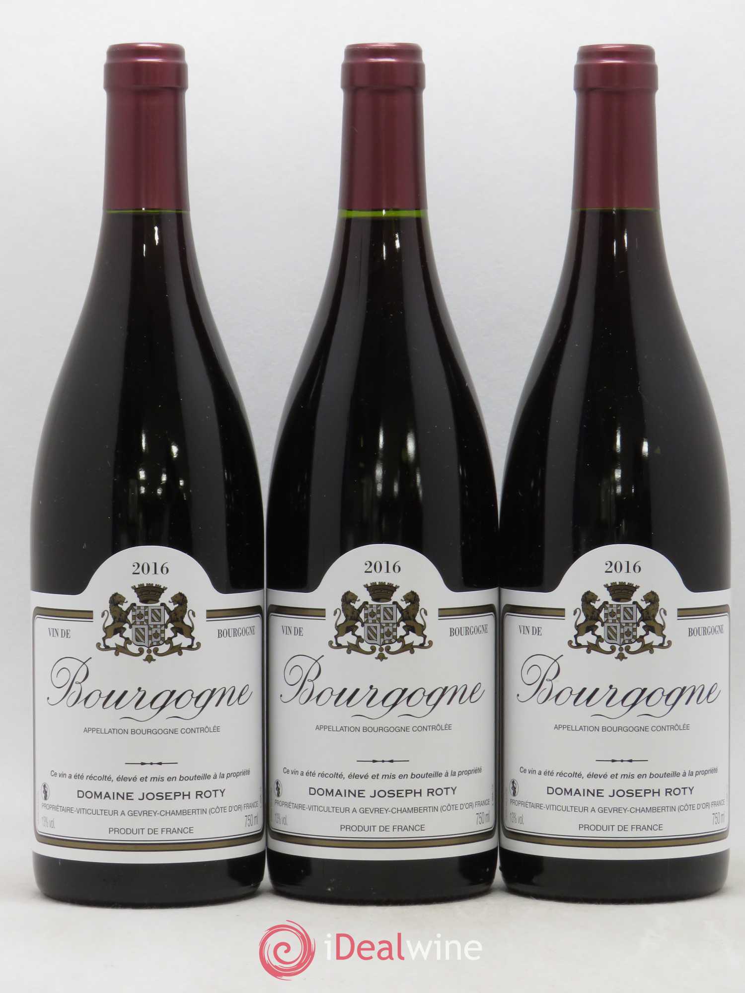 Bourgogne Joseph Roty (Domaine) 2016 - Lot de 3 bouteilles - 0