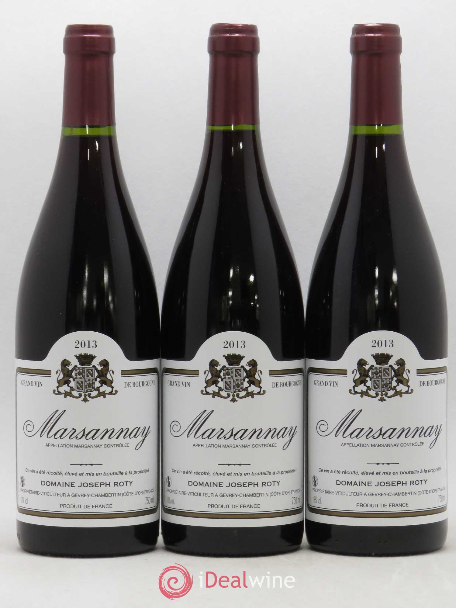 Marsannay Joseph Roty (Domaine) 2013 - Lot de 3 bouteilles - 0