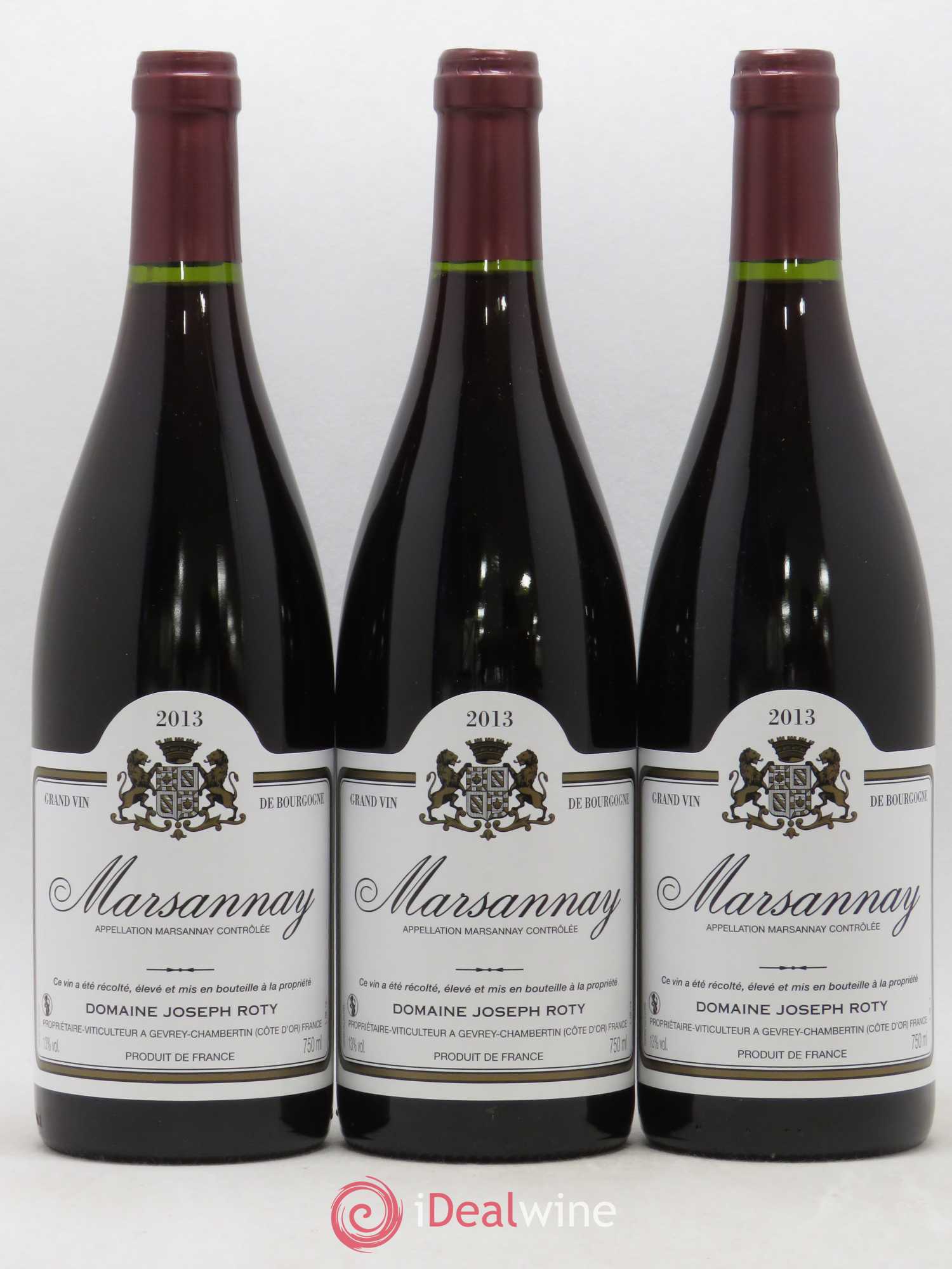 Marsannay Joseph Roty (Domaine) 2013 - Lot de 3 bouteilles - 0