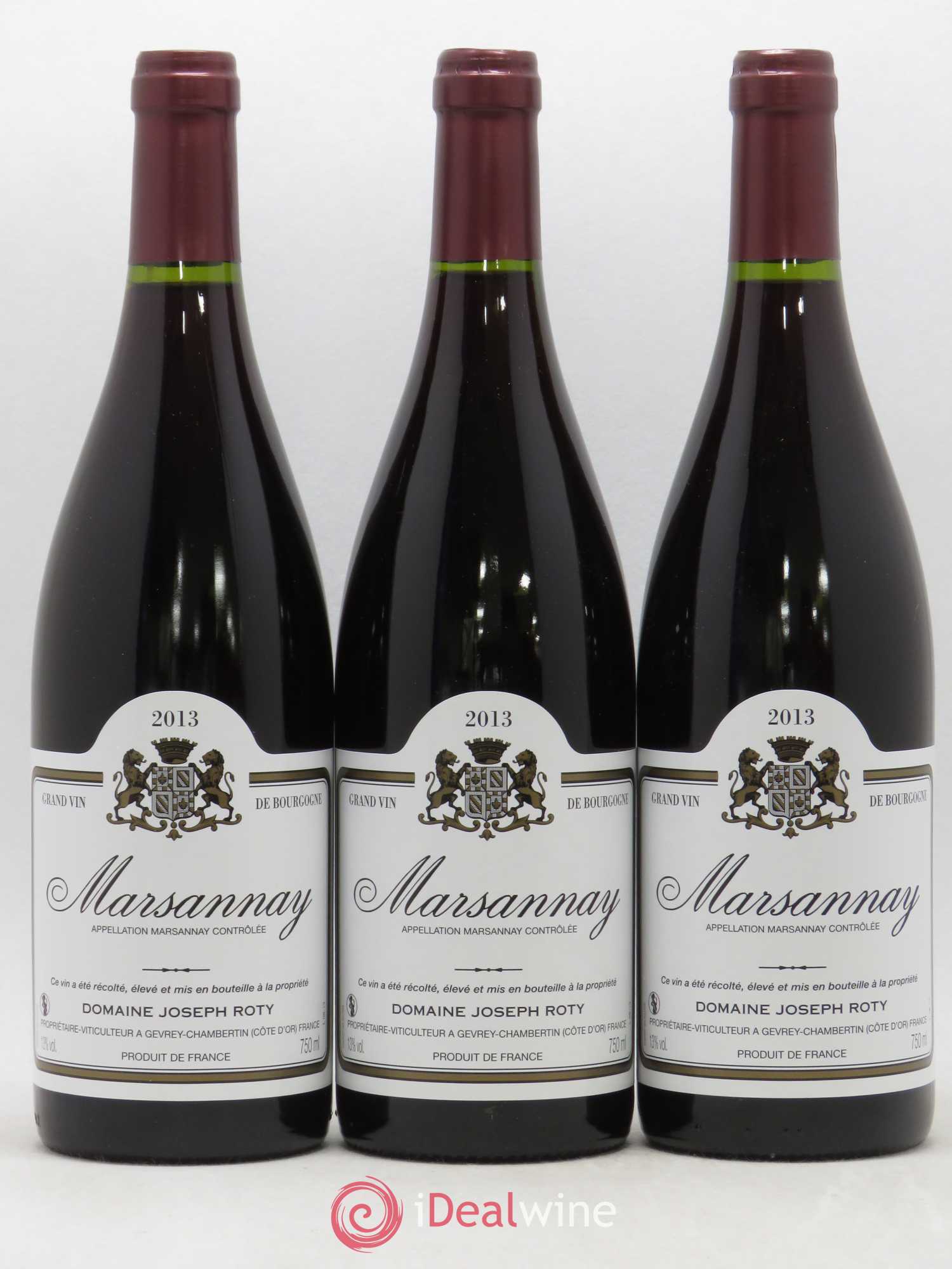 Marsannay Joseph Roty (Domaine) 2013 - Lot de 3 bouteilles - 0