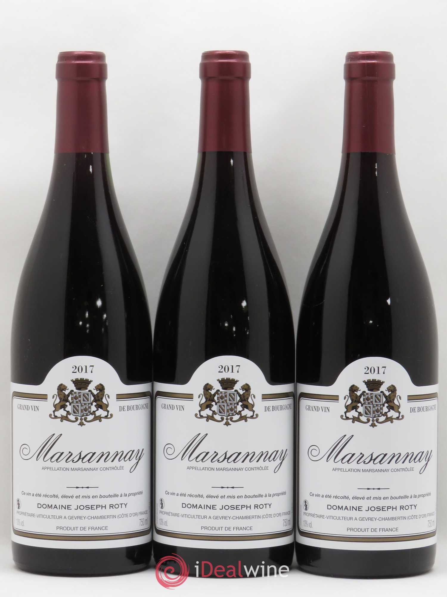 Marsannay Joseph Roty (Domaine) 2017 - Lot de 3 bouteilles - 0
