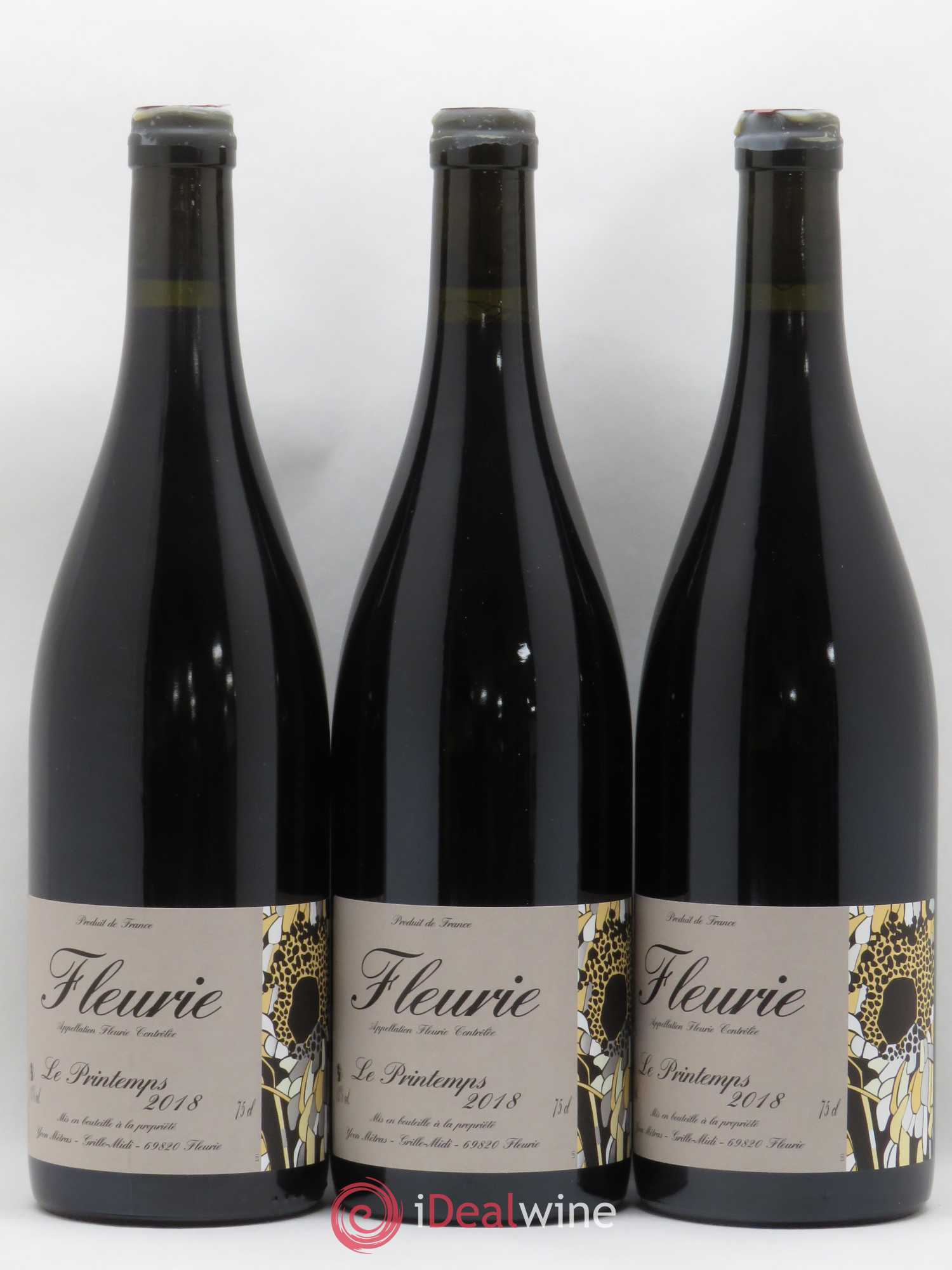 Fleurie Le Printemps Yvon Métras 2018 - Lot de 3 bouteilles - 0