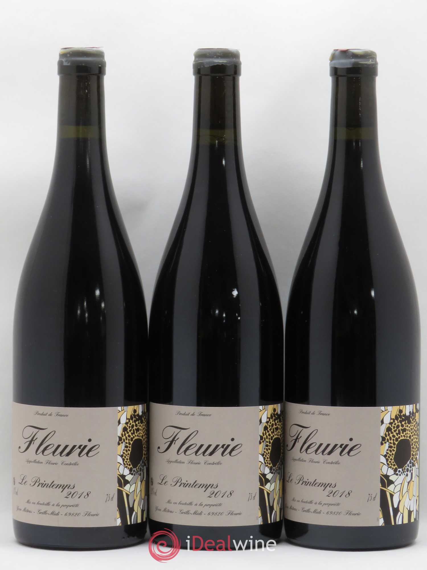 Fleurie Le Printemps Yvon Métras 2018 - Lot de 3 bouteilles - 0