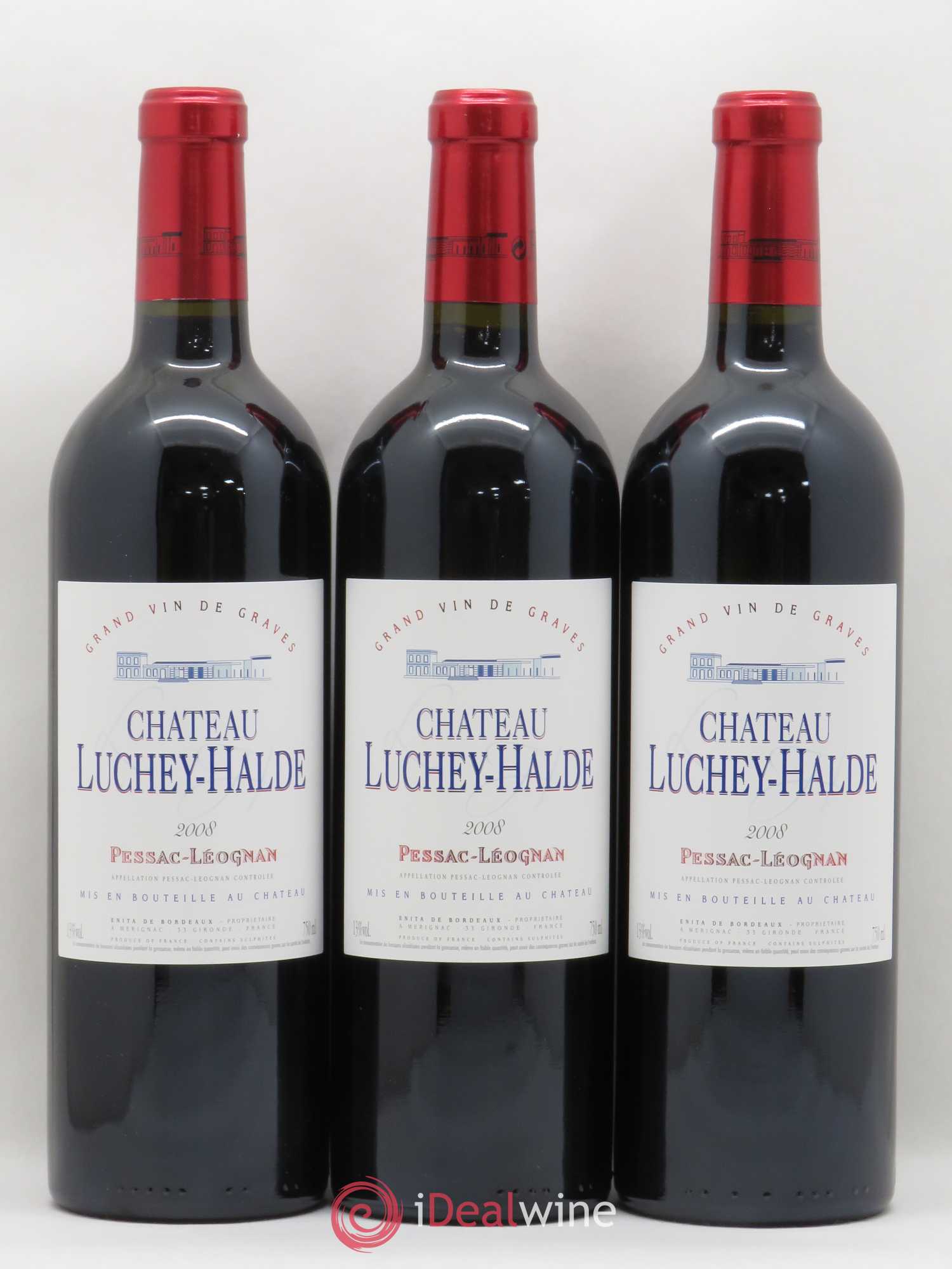 Pessac-Léognan Château Luchey Halde 2008 - Posten von 3 Flaschen - 0