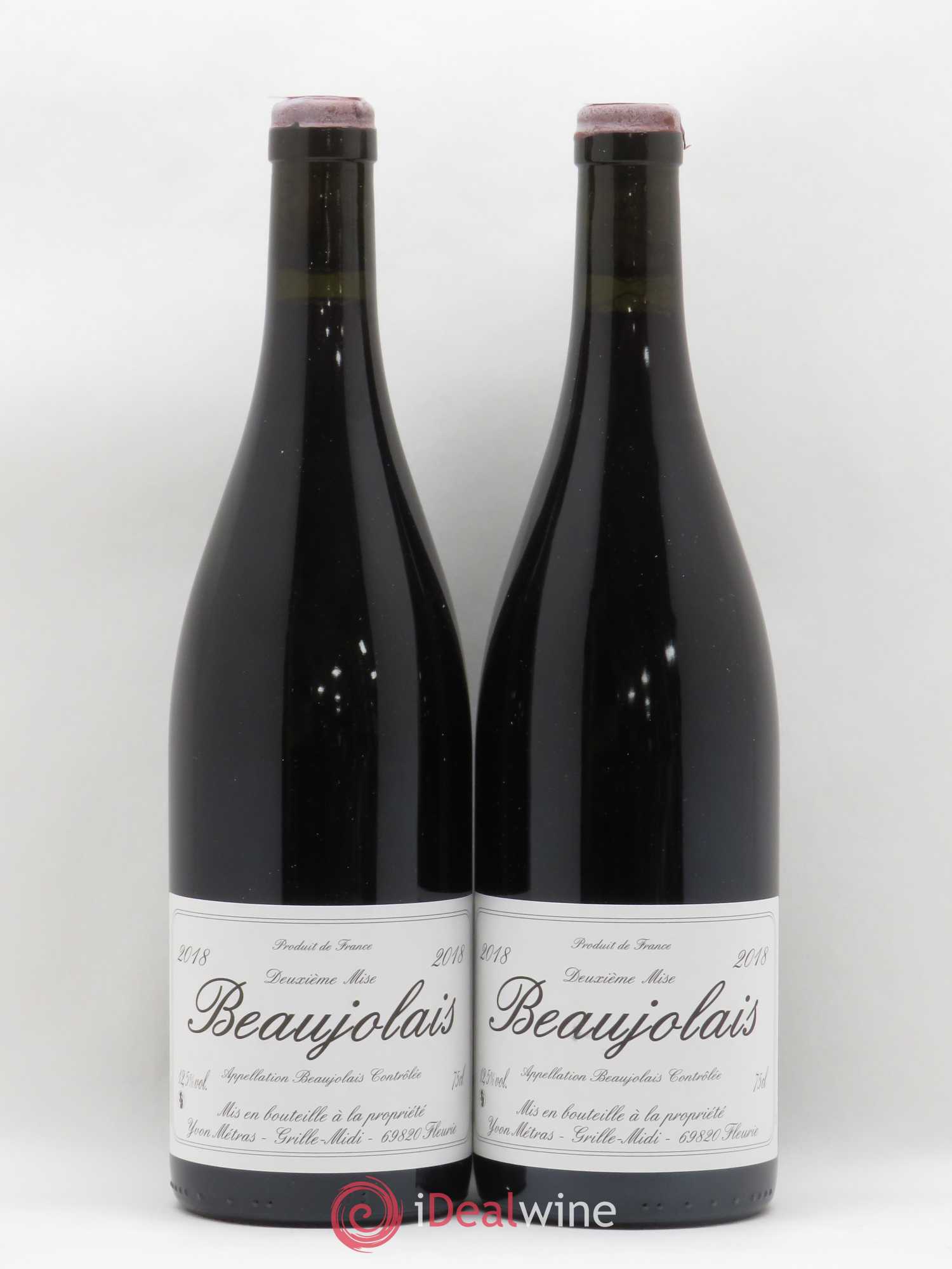 Beaujolais 2ème mise Yvon Metras 2018 - Posten von 2 Flaschen - 0