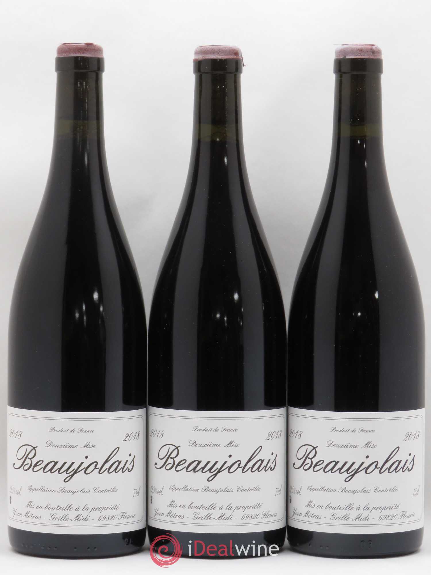 Beaujolais 2ème mise Yvon Metras 2018 - Posten von 3 Flaschen - 0