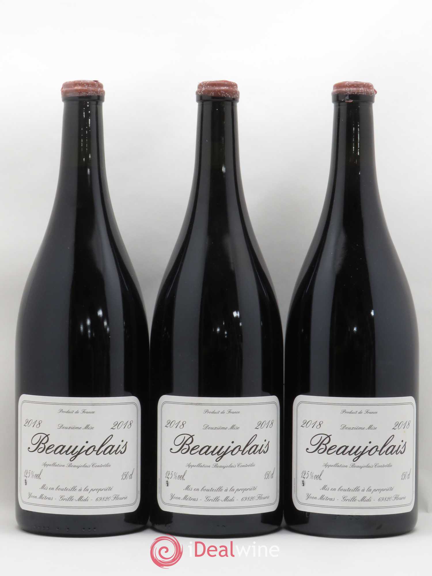 Beaujolais 2ème mise Yvon Metras 2018 - Posten von 3 Magnum - 0