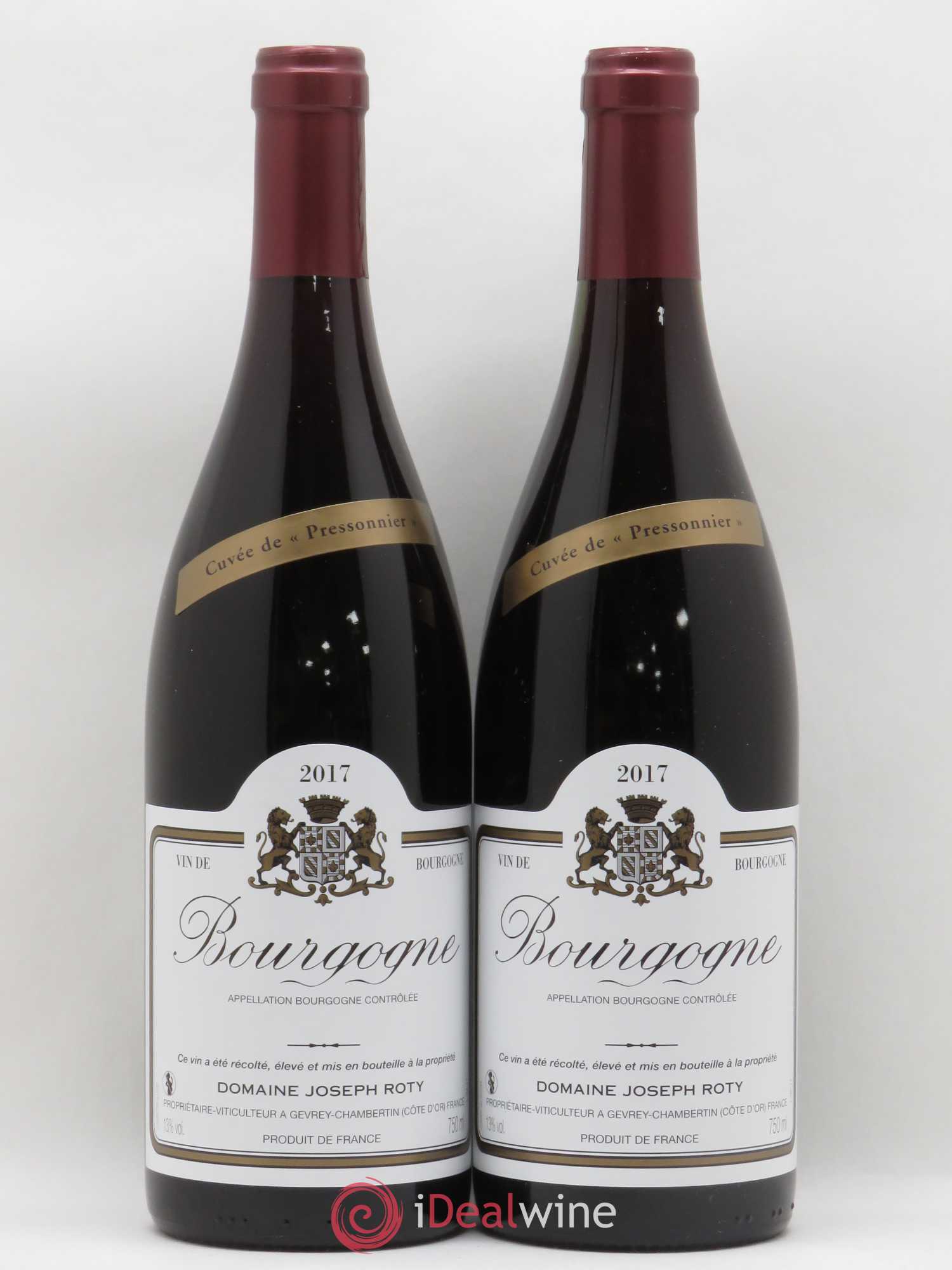 Bourgogne Cuvée de Pressonnier Joseph Roty (Domaine) 2017 - Lot de 2 bouteilles - 0