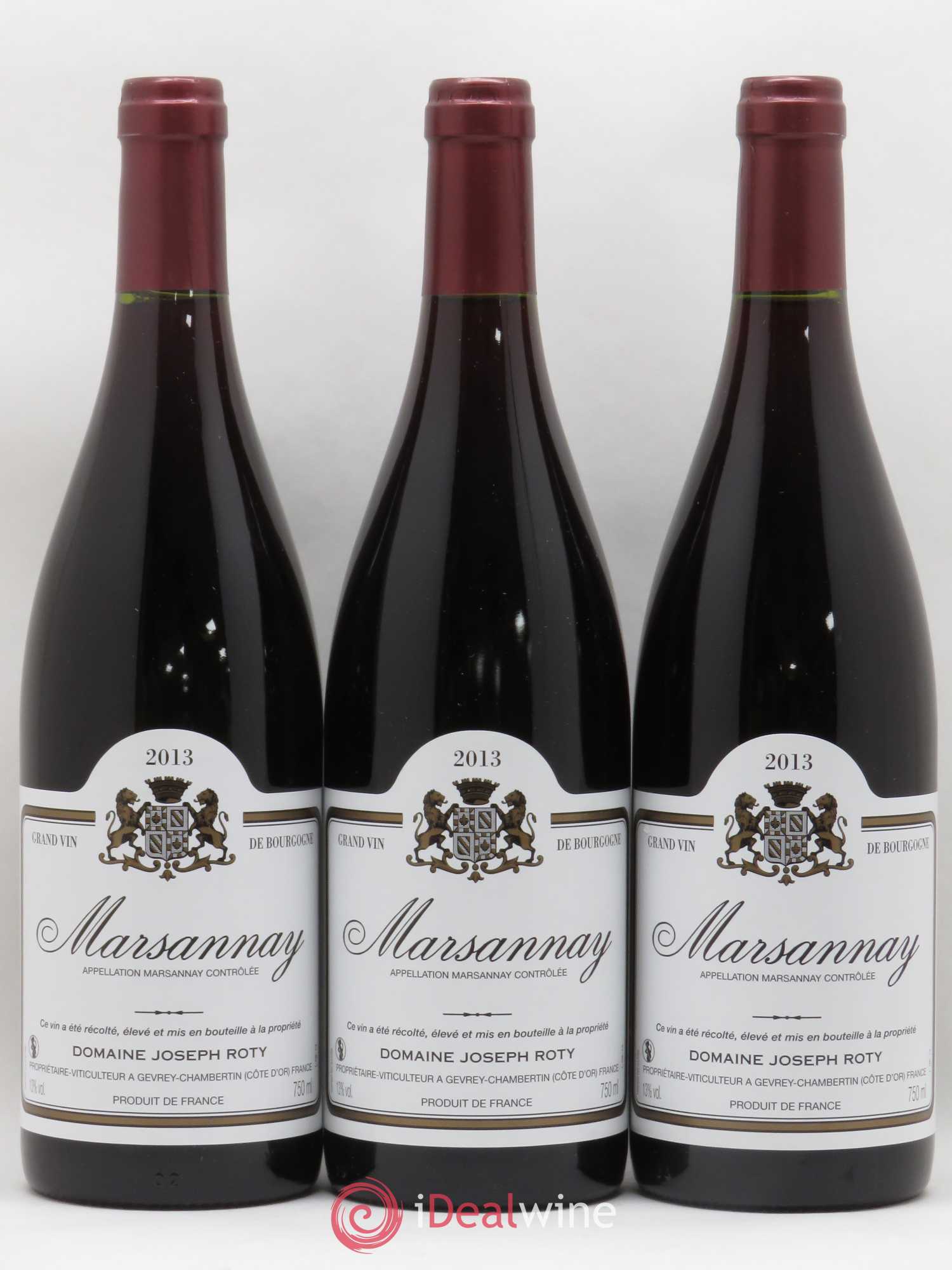 Marsannay Joseph Roty (Domaine) 2013 - Lot de 3 bouteilles - 0