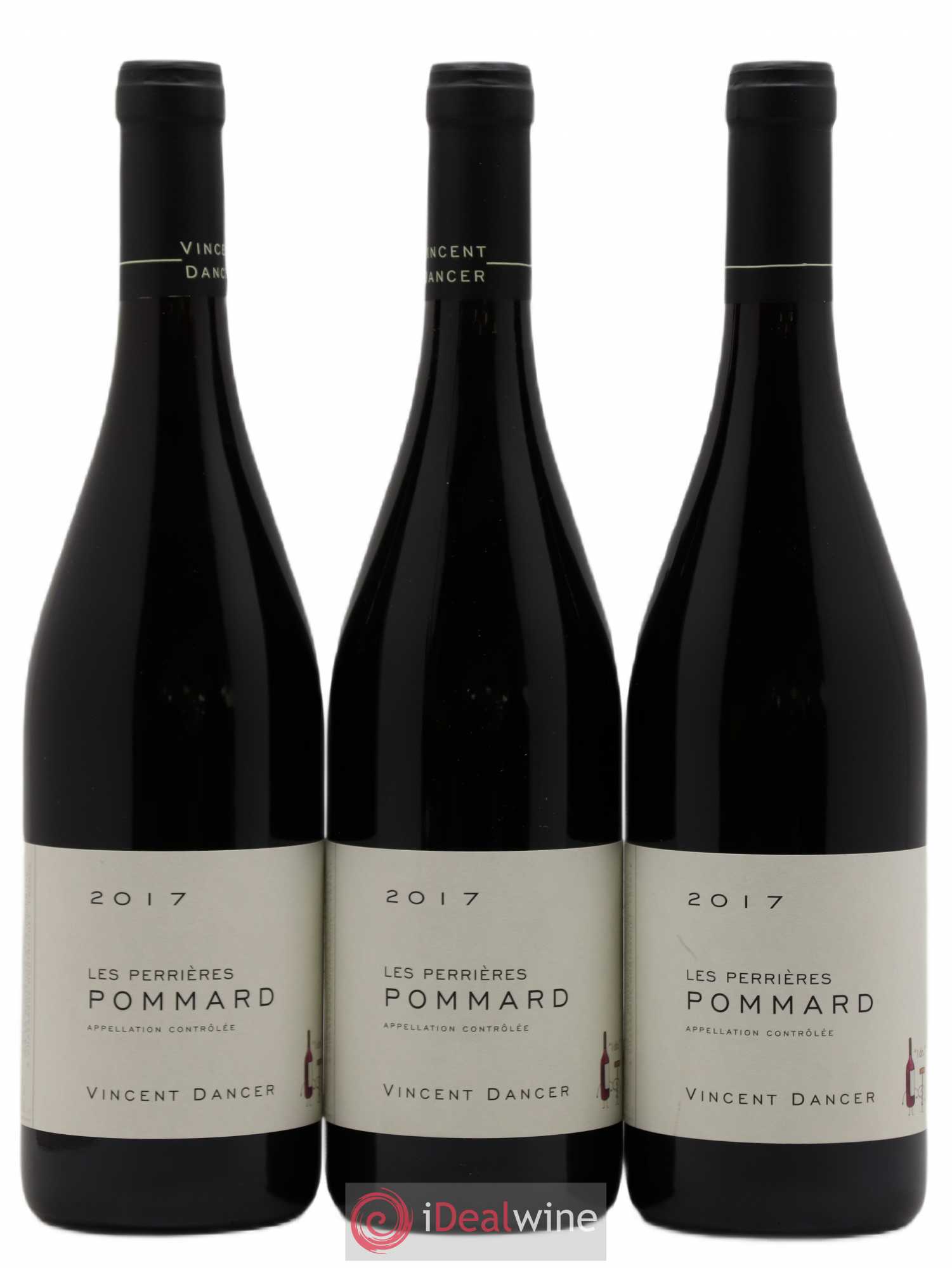 Pommard Les Perrières Vincent Dancer 2017 - Lot de 3 bouteilles - 0