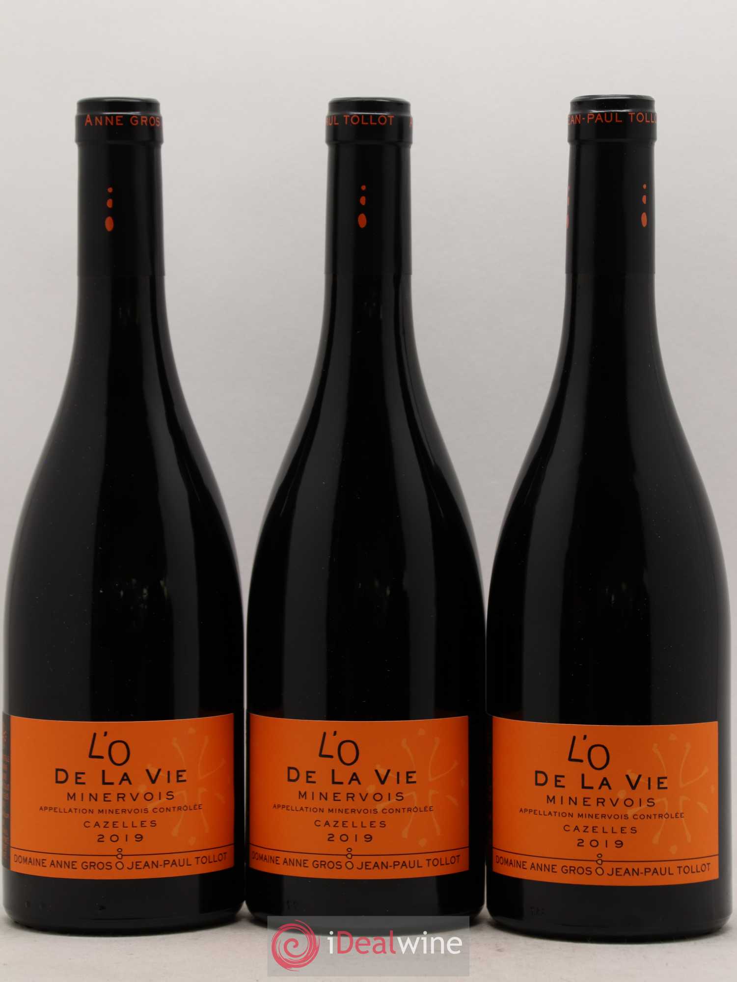 Minervois L'O de la Vie Anne Gros & Jean-Paul Tollot Cazelles 2019 - Lot de 6 bouteilles - 1