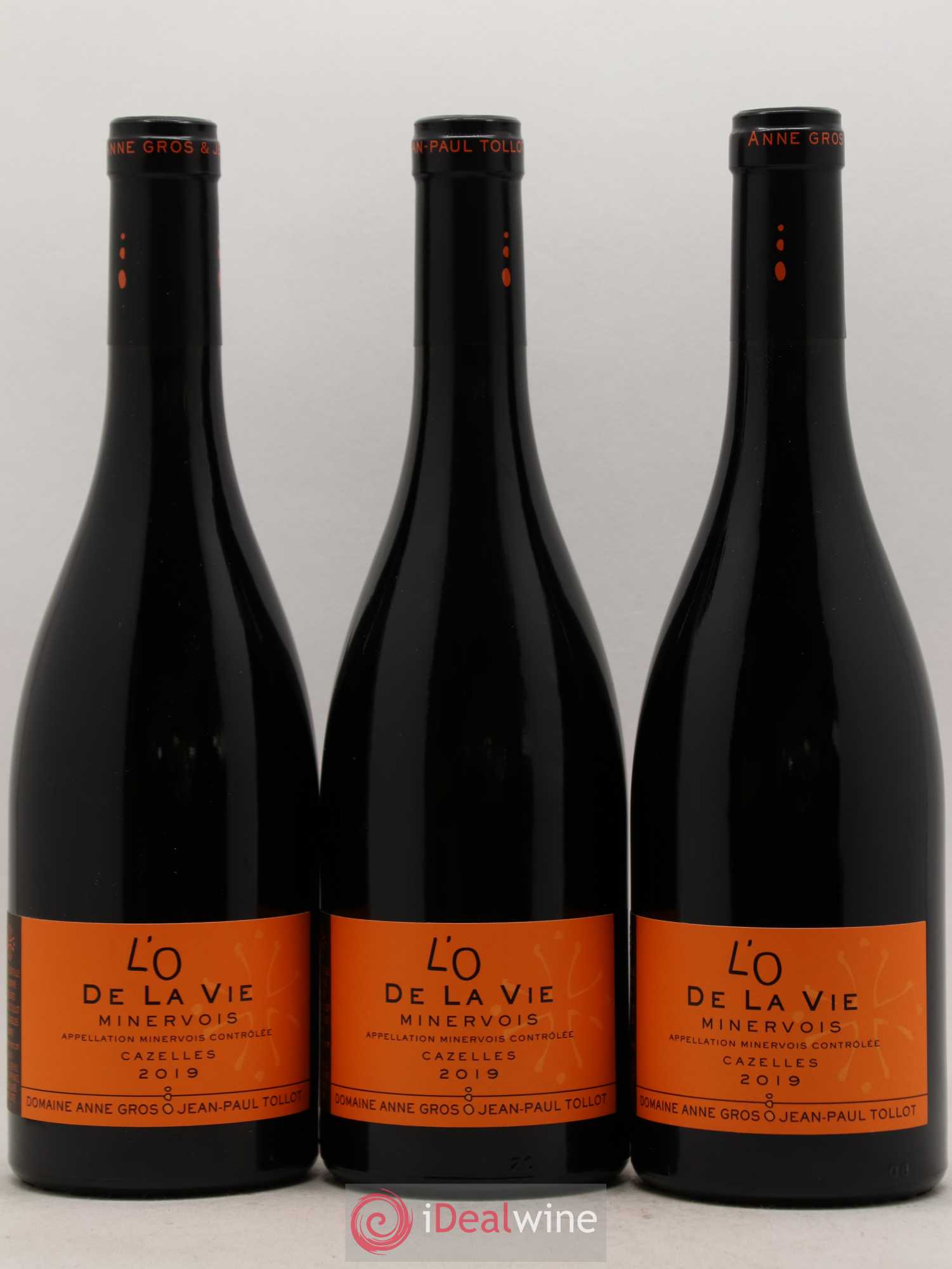 Minervois L'O de la Vie Anne Gros & Jean-Paul Tollot Cazelles 2019 - Lot de 6 bouteilles - 2