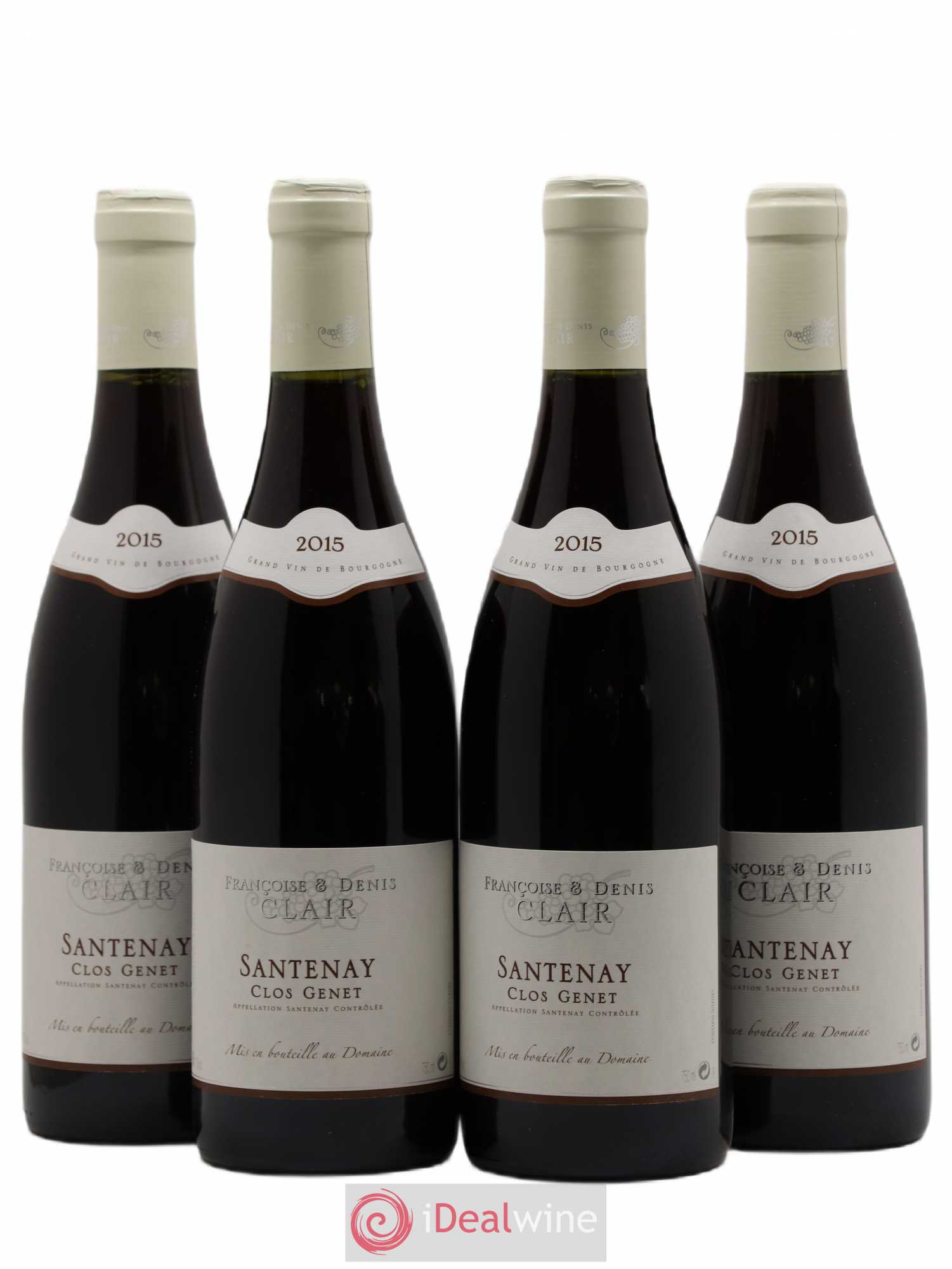 Santenay Clos Genet Francoise et Denis Clair 2015 - Posten von 4 Flaschen - 0
