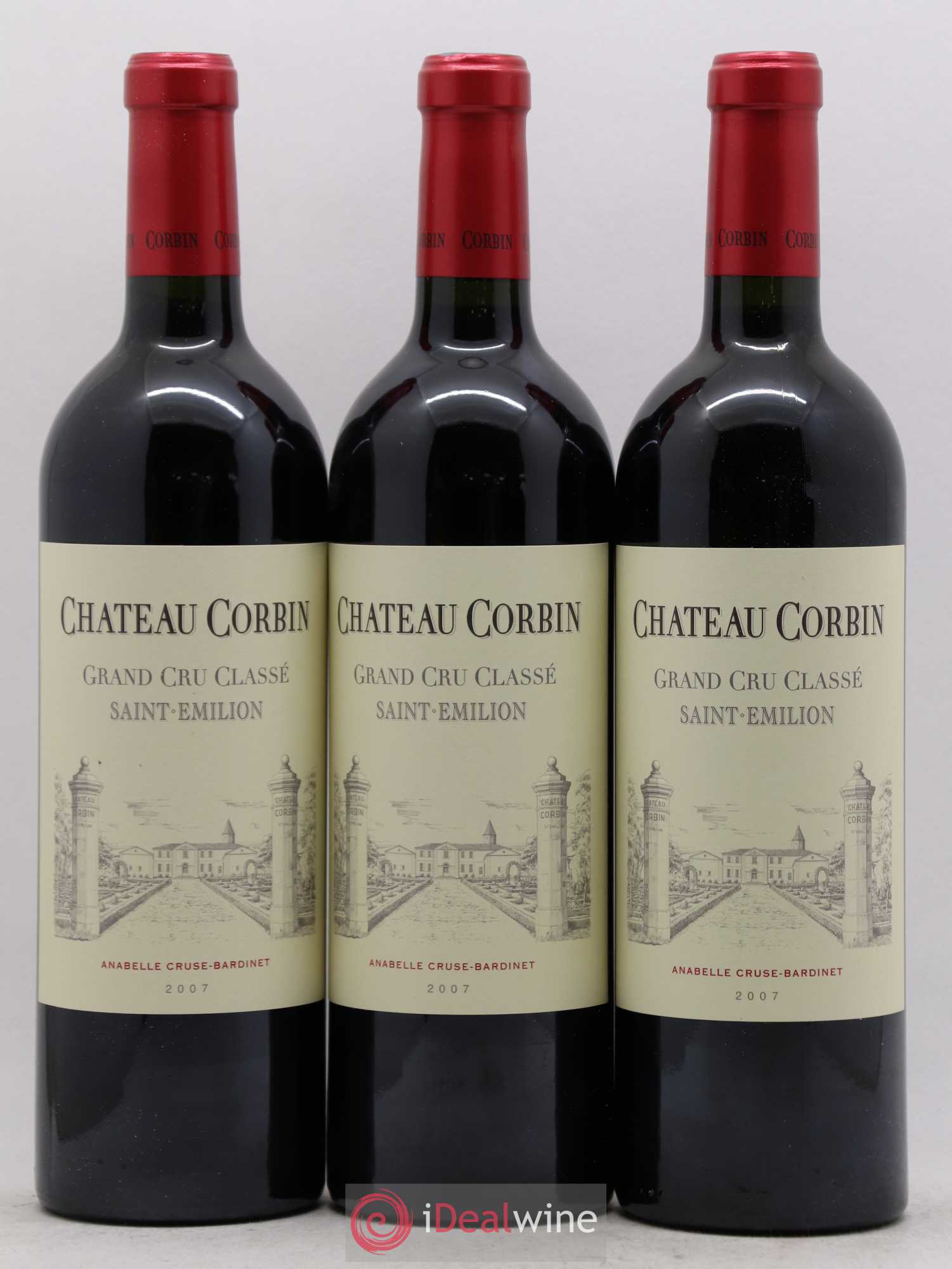 Château Corbin Grand Cru Classé 2007 - Lot de 6 bouteilles - 1