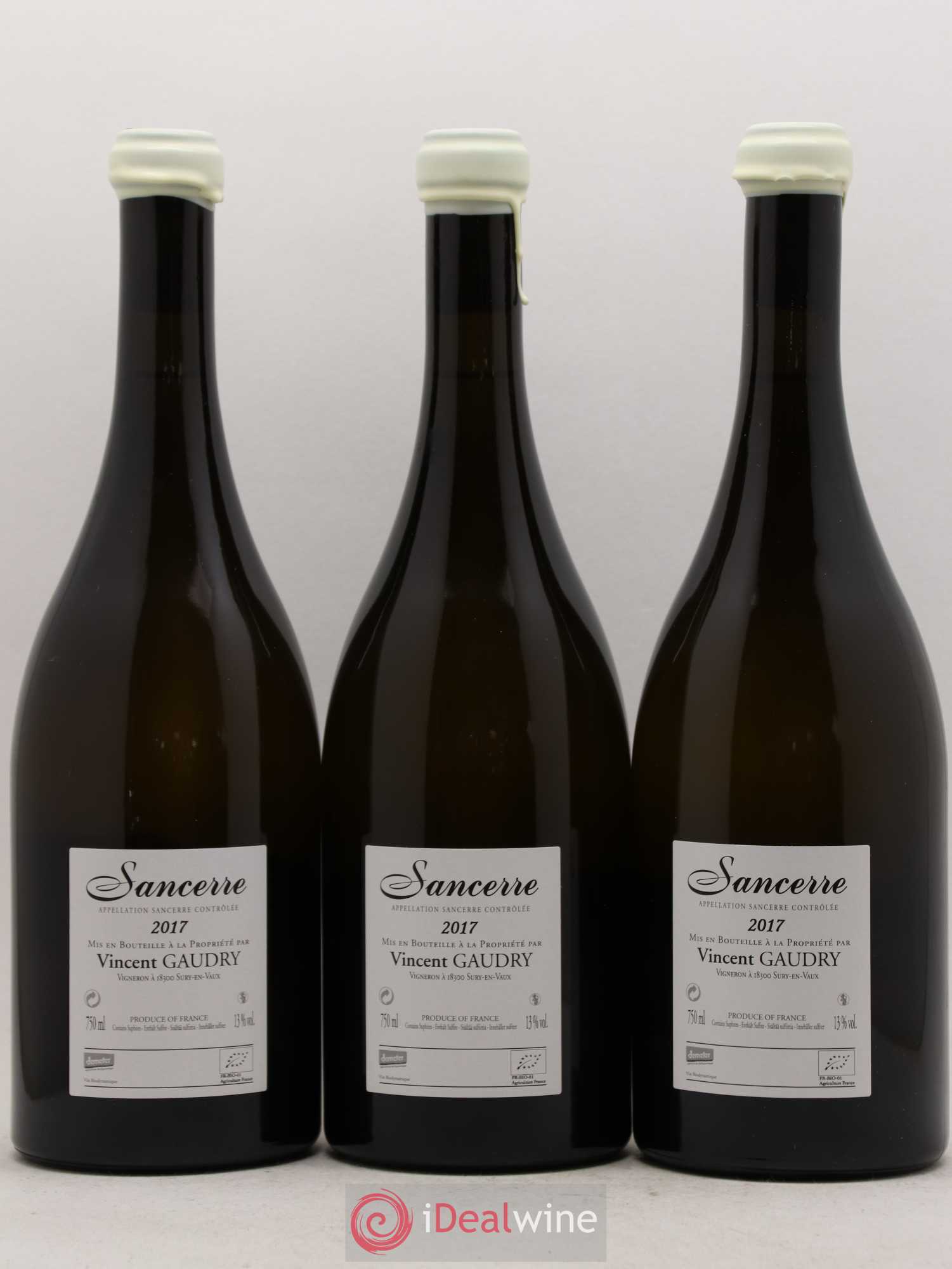 Sancerre A mi-chemin Vincent Gaudry 2017 - Lot de 6 bouteilles - 2