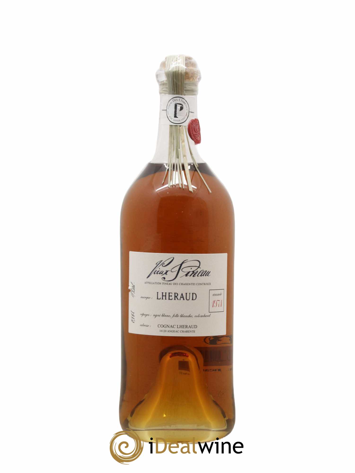 Cognac Lheraud Vieux pineau des charentes 1971 - Lot de 1 bouteille - 0