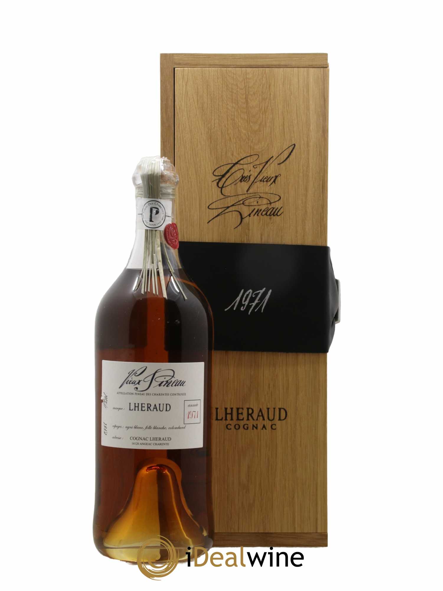 Cognac Lheraud Vieux pineau des charentes 1971 - Lot de 1 bouteille - 1