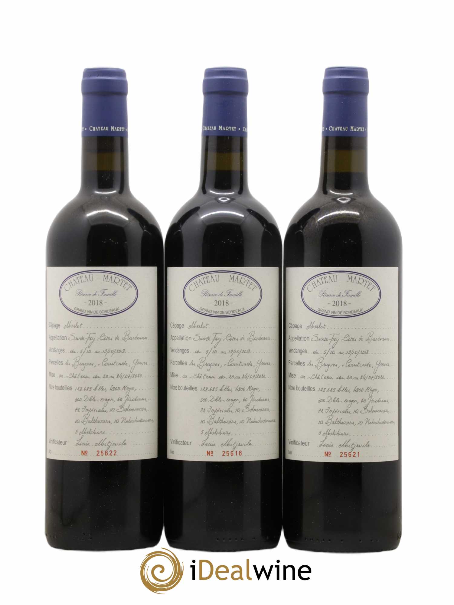 Sainte-Foy-Bordeaux Château Martet Reserve De La Famille 2018 - Lot de 6 bouteilles - 1