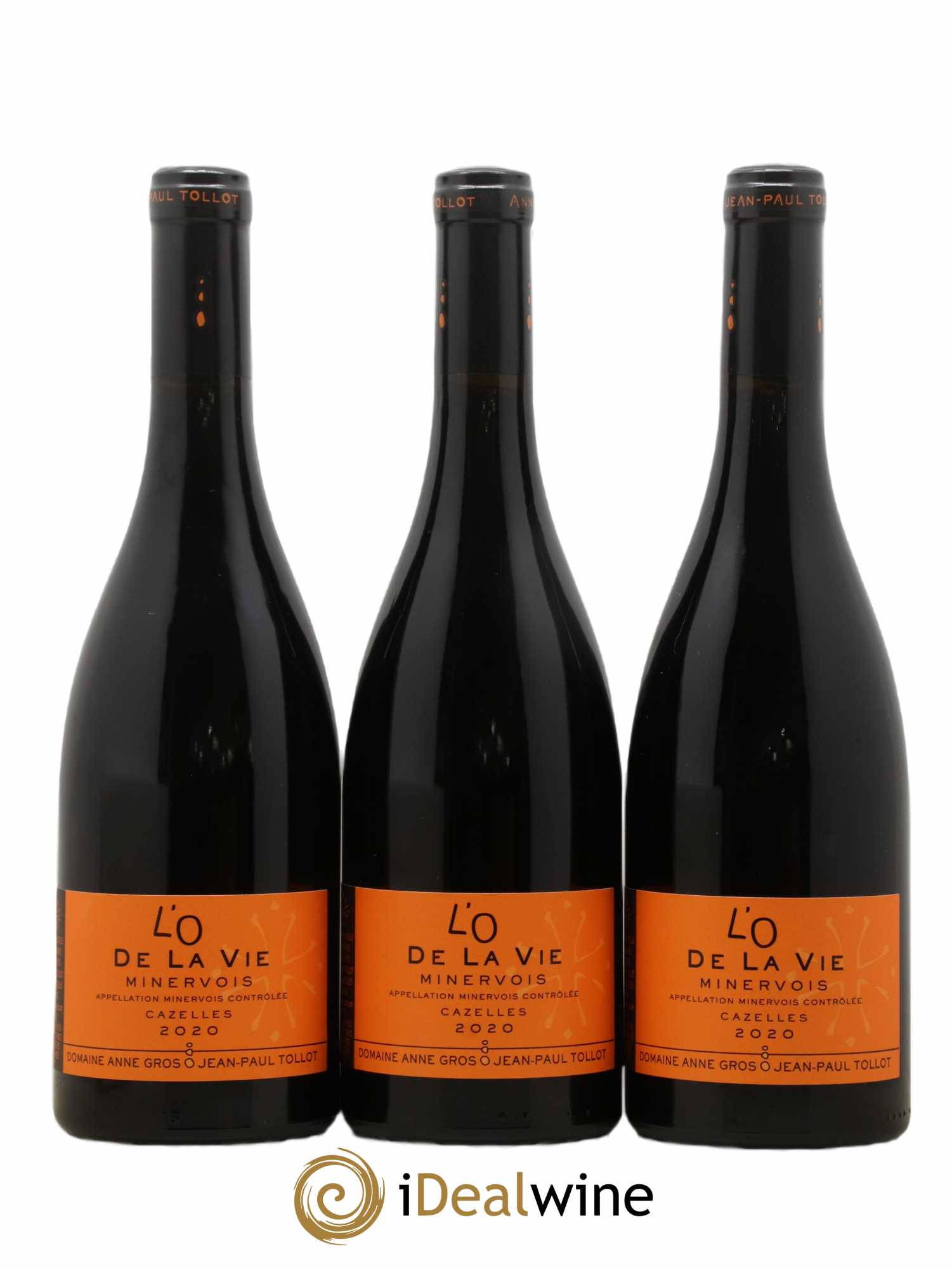 Minervois L'O de la Vie Anne Gros & Jean-Paul Tollot 2020 - Lot de 3 bouteilles - 0