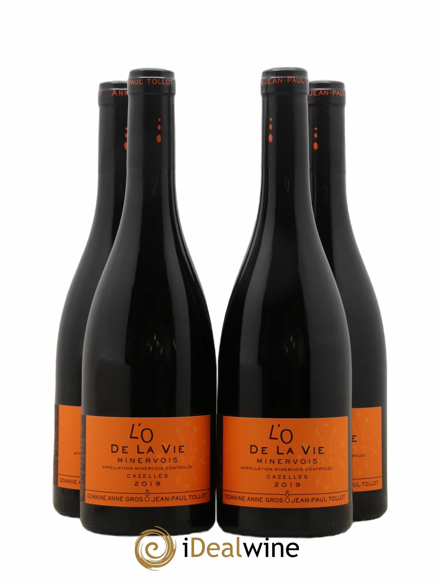 Minervois L'O de la Vie Anne Gros & Jean-Paul Tollot 2019 - Lot de 4 bouteilles - 0