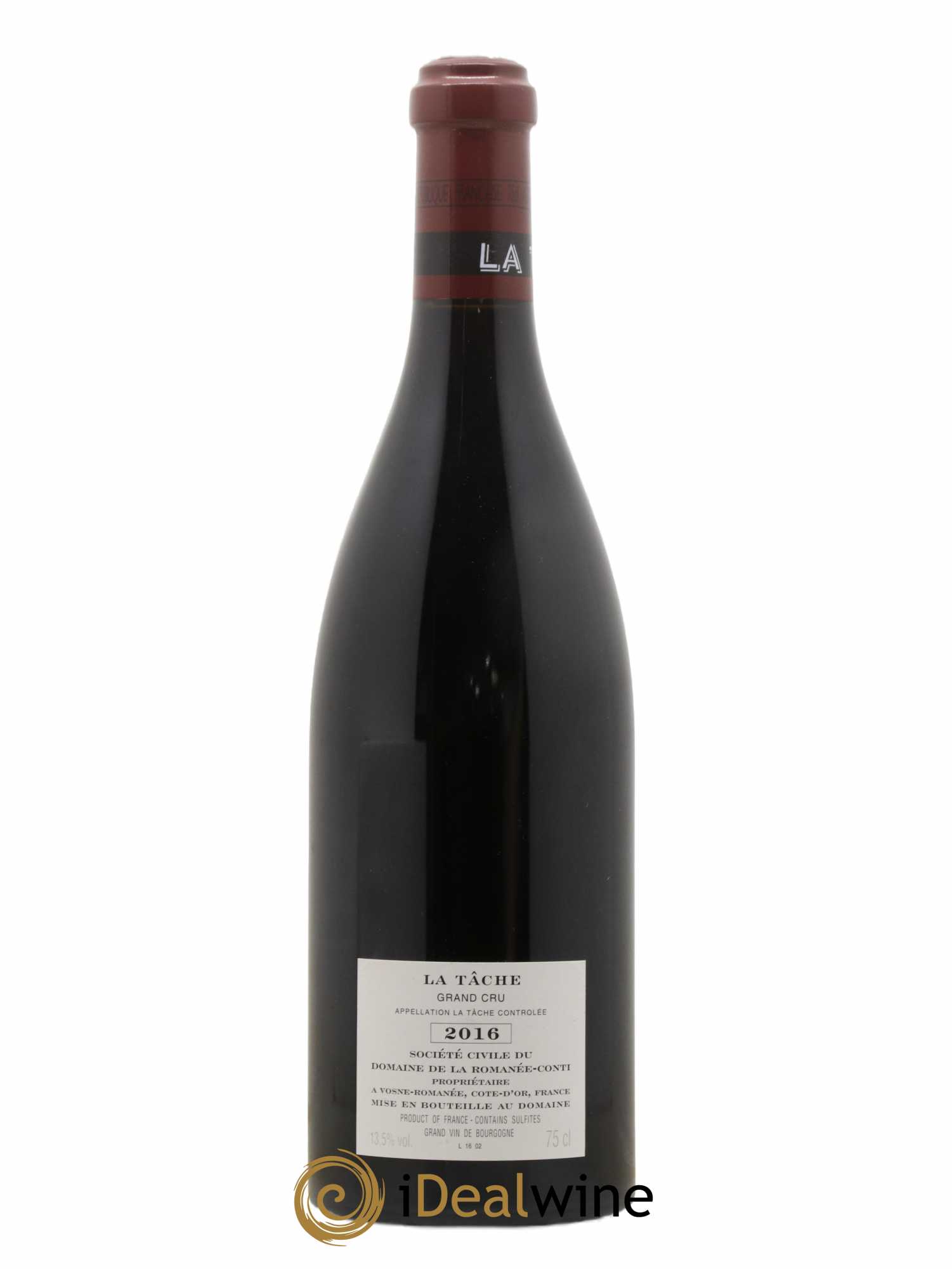 La Tâche Grand Cru Domaine de la Romanée-Conti 2016 - Lot de 1 bouteille - 1
