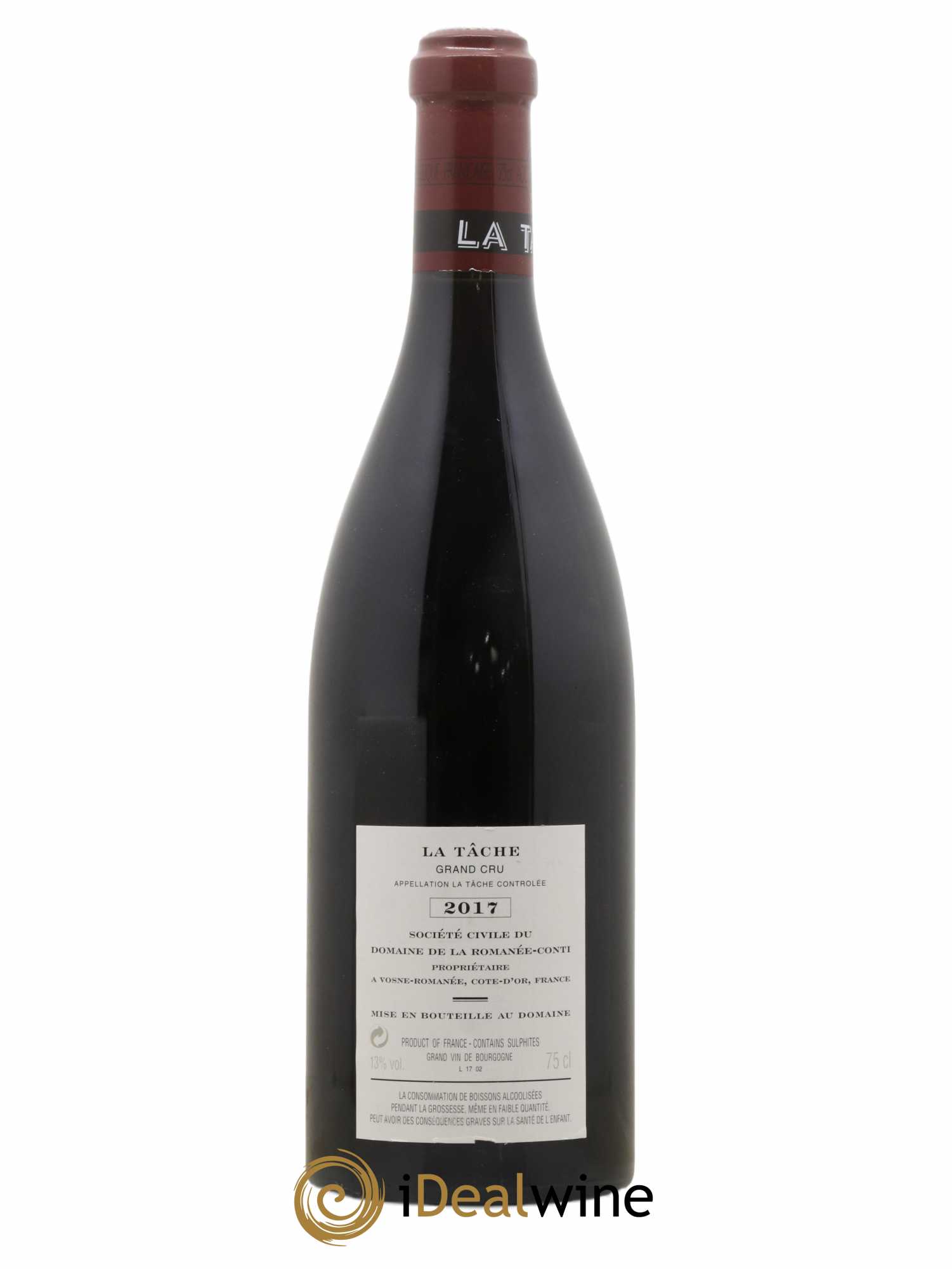 La Tâche Grand Cru Domaine de la Romanée-Conti 2017 - Lot de 1 bouteille - 1