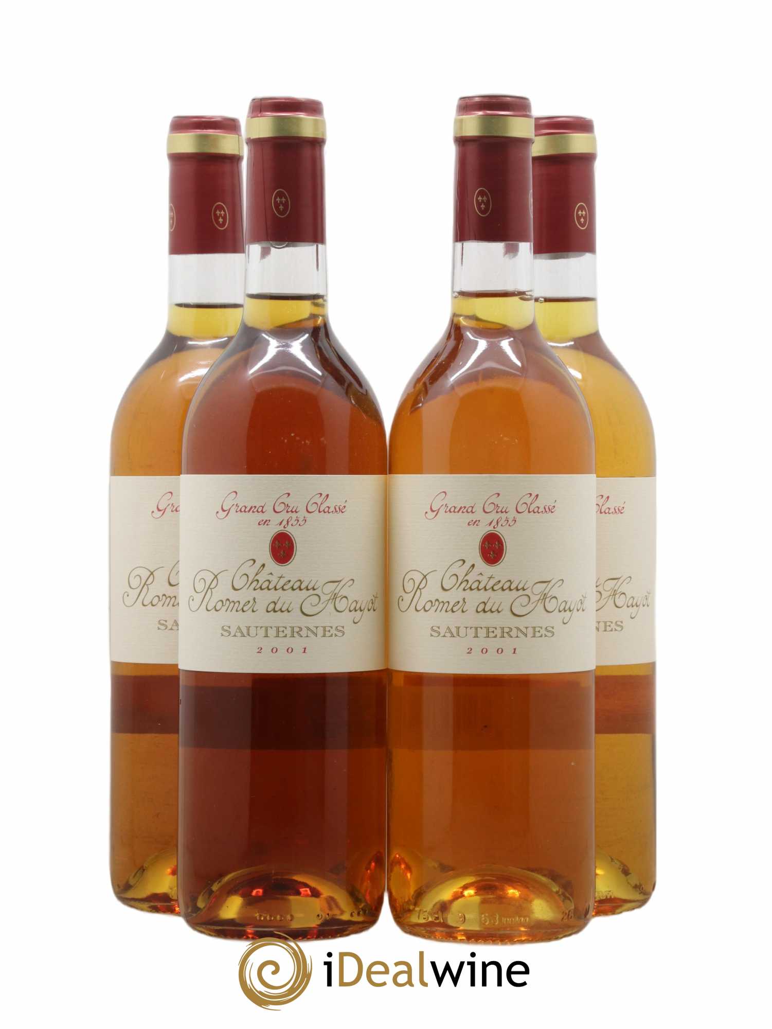 Château Romer du Hayot 2ème Grand Cru Classé 2001 - Lot de 4 bouteilles - 0