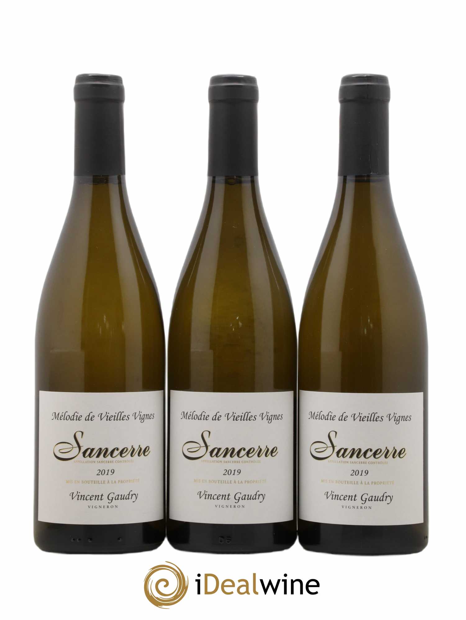 Sancerre Mélodie de Vieilles Vignes Vincent Gaudry 2019 - Lot de 3 bouteilles - 0