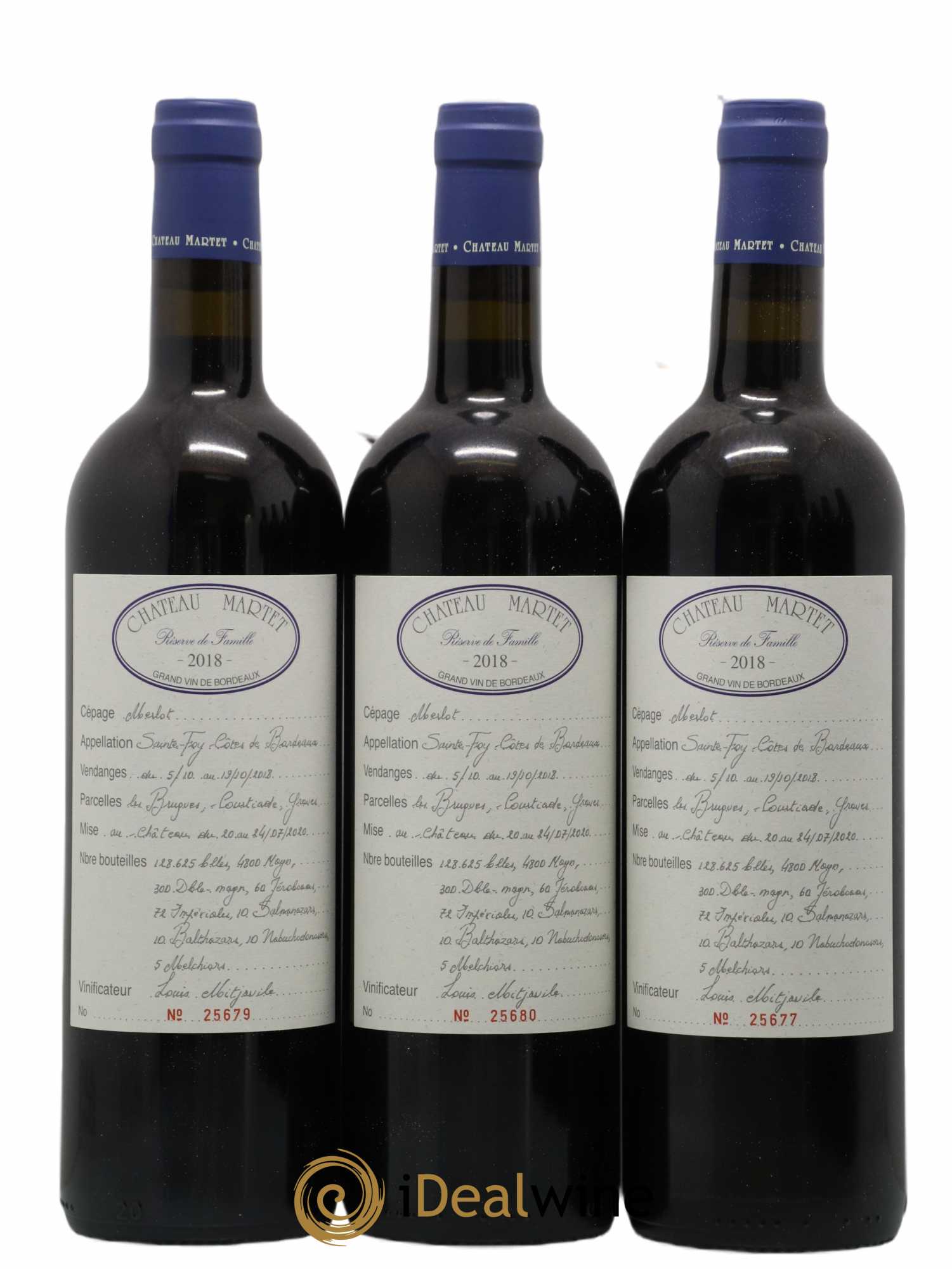 Château Martet 2018 - Lot de 6 bouteilles - 1