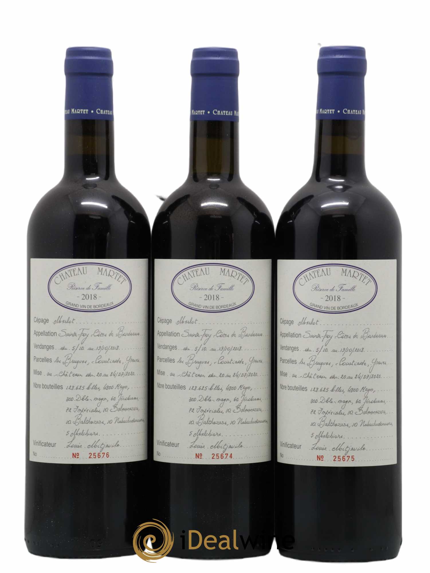 Château Martet 2018 - Lot de 6 bouteilles - 2