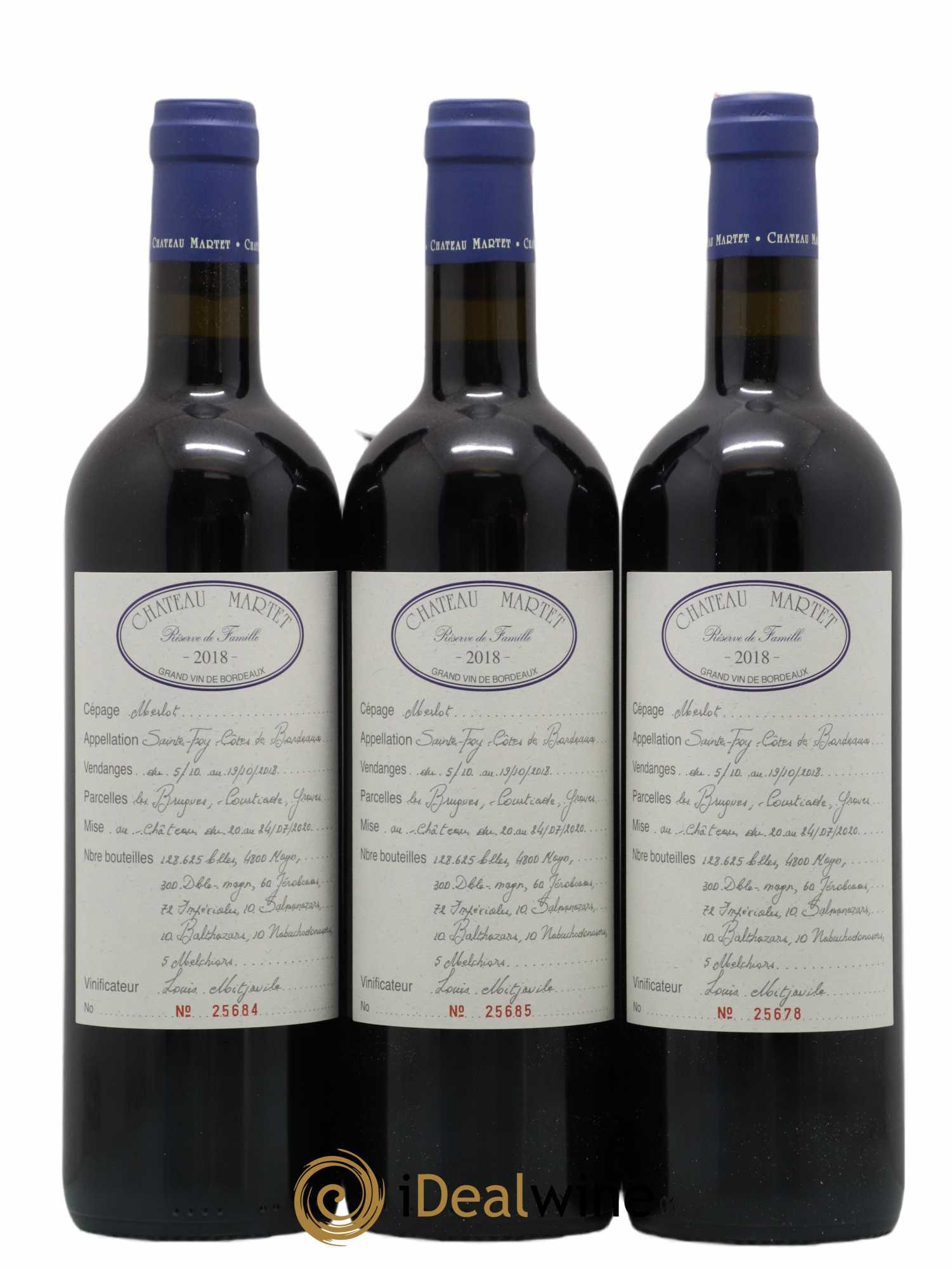 Château Martet 2018 - Lot de 6 bouteilles - 2
