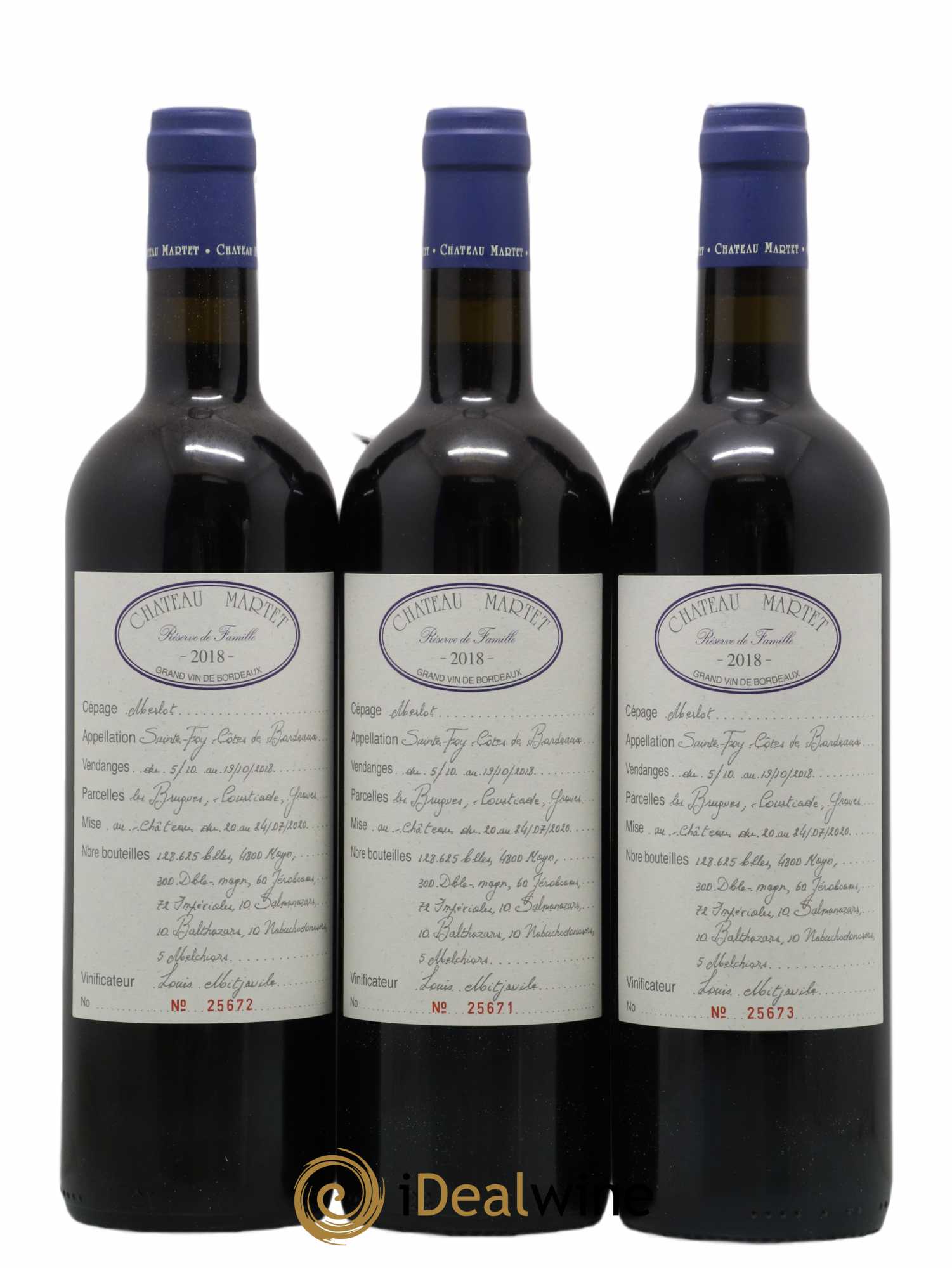Château Martet 2018 - Lot de 6 bouteilles - 2