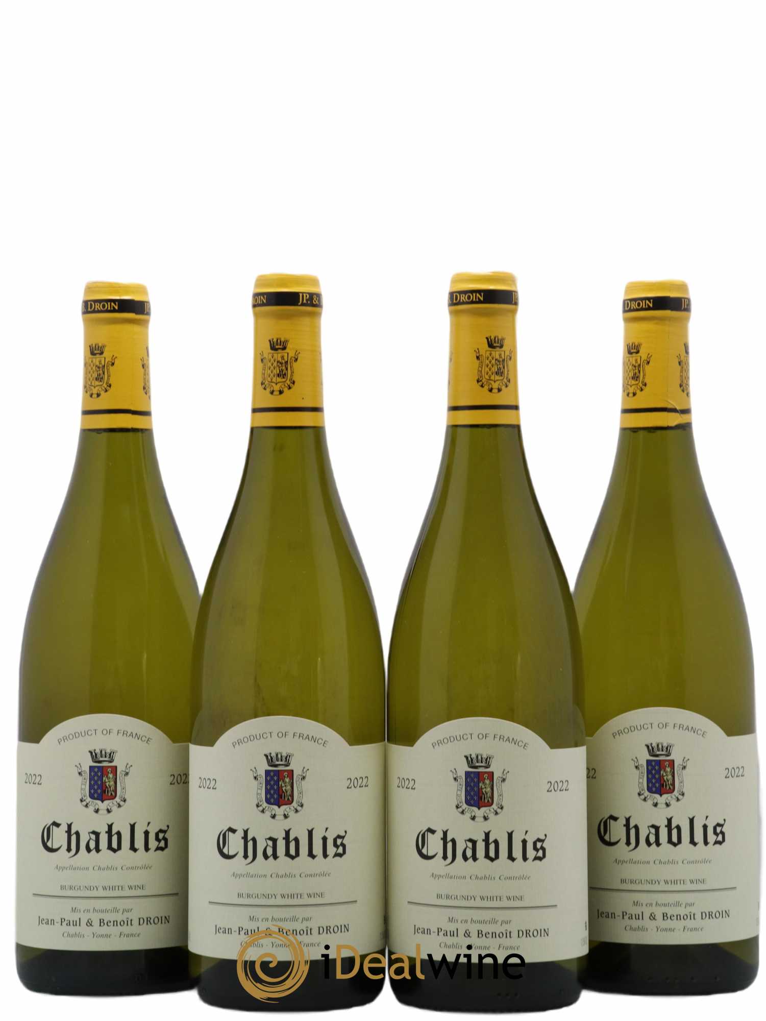 Chablis Jean-Paul & Benoît Droin (Domaine) 2022 - Lot de 4 bouteilles - 0