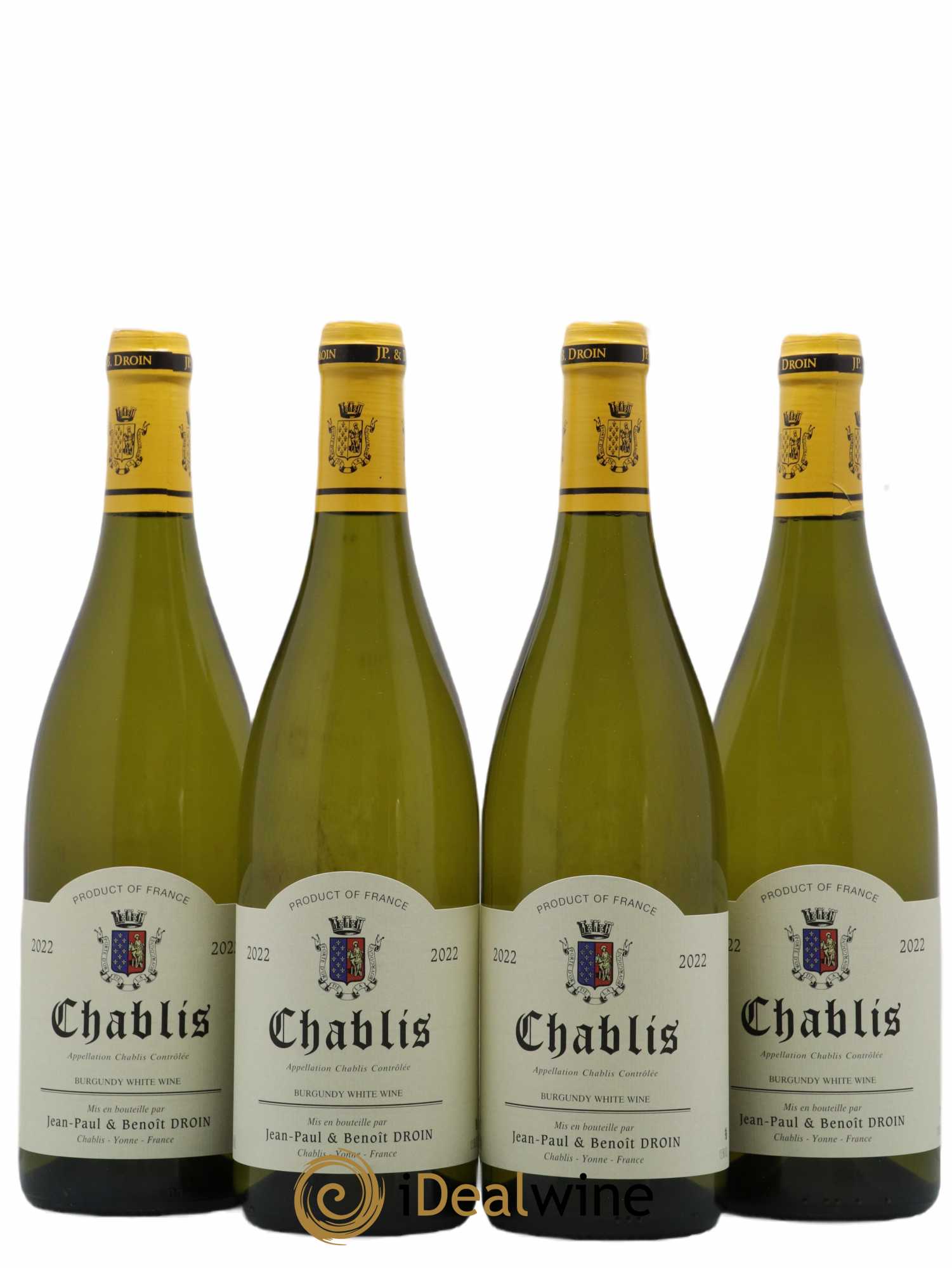 Chablis Jean-Paul & Benoît Droin (Domaine) 2022 - Lot de 4 bouteilles - 0
