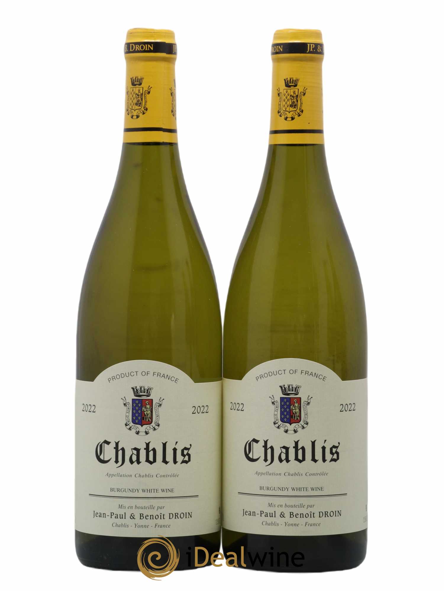 Chablis Jean-Paul & Benoît Droin (Domaine) 2022 - Lot de 2 bouteilles - 0