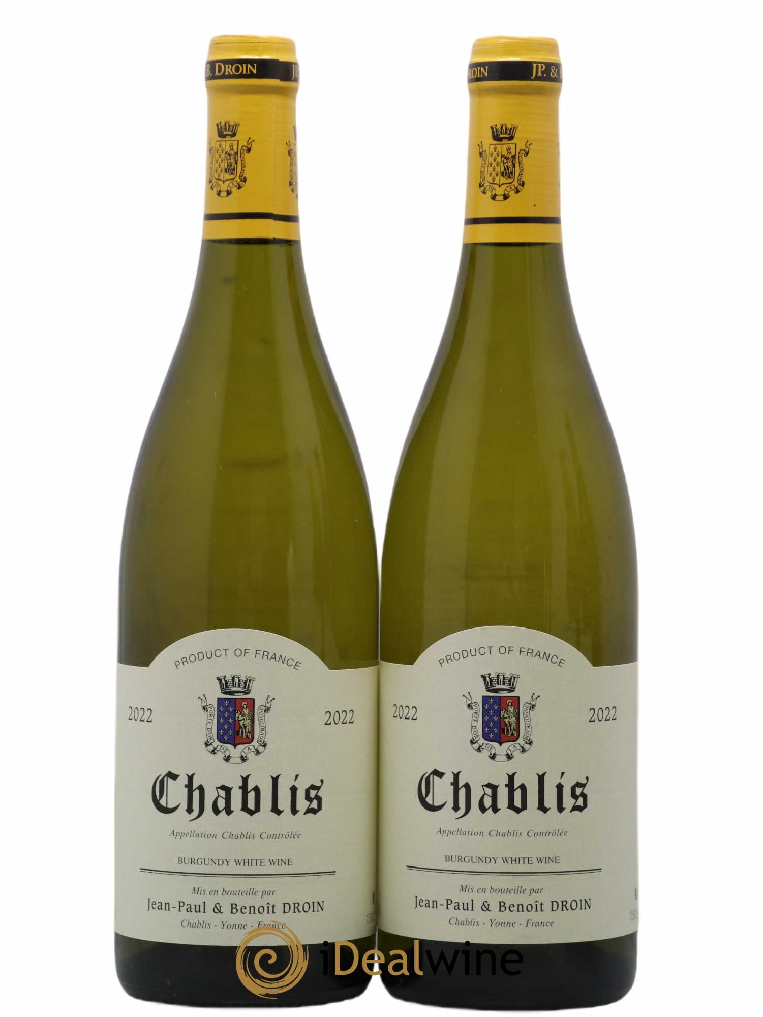 Chablis Jean-Paul & Benoît Droin (Domaine) 2022 - Lot de 2 bouteilles - 0