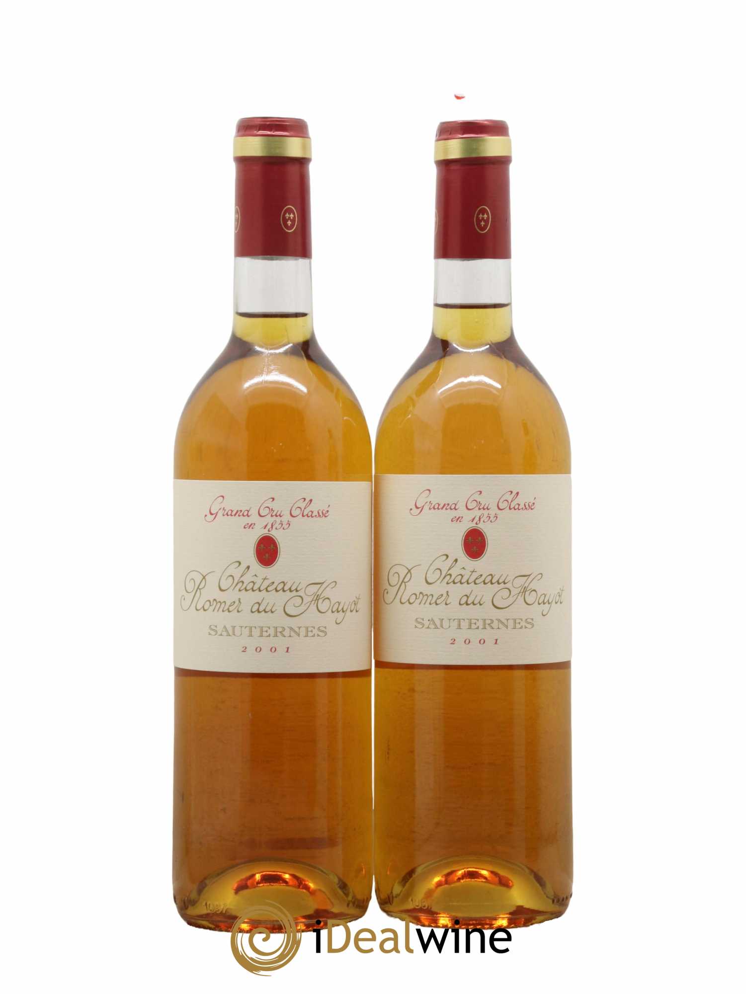 Château Romer du Hayot 2ème Grand Cru Classé 2001 - Lot de 2 bouteilles - 0