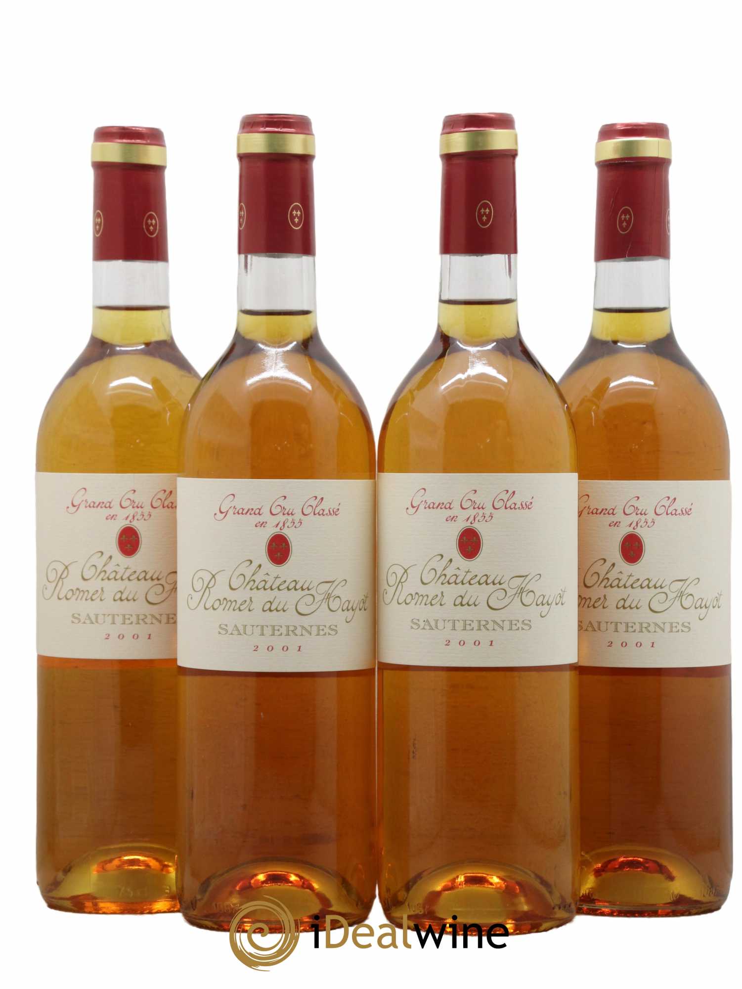Château Romer du Hayot 2ème Grand Cru Classé 2001 - Lotto di 4 bottiglie - 0
