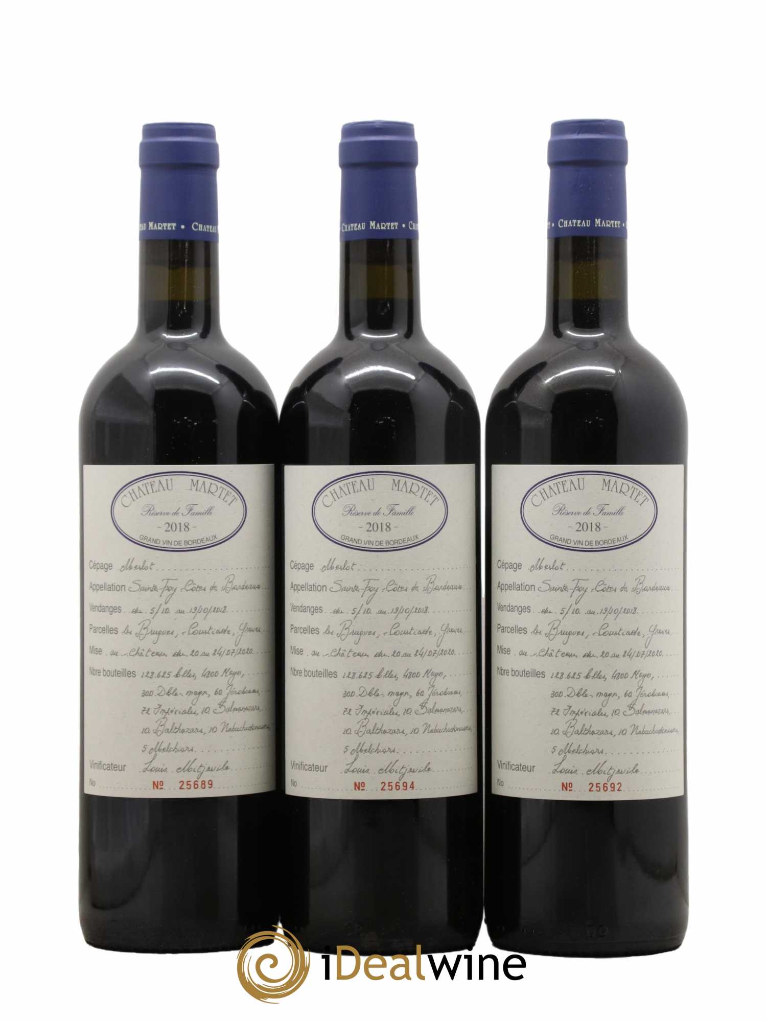 Château Martet 2018 - Lot de 6 bouteilles - 2