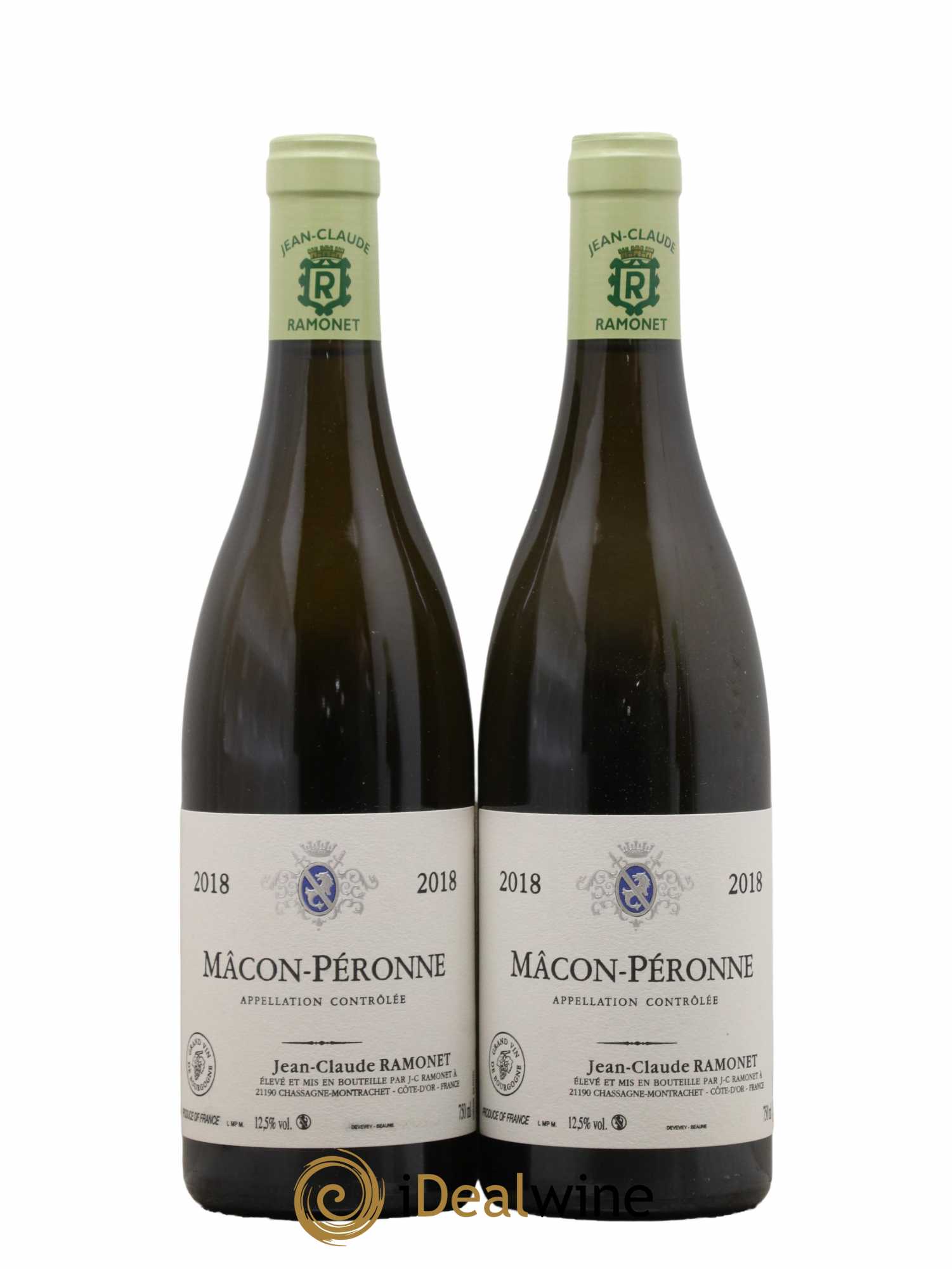 Mâcon Péronne Domaine Jean-Claude Ramonet 2018 - Lot de 2 bouteilles - 0