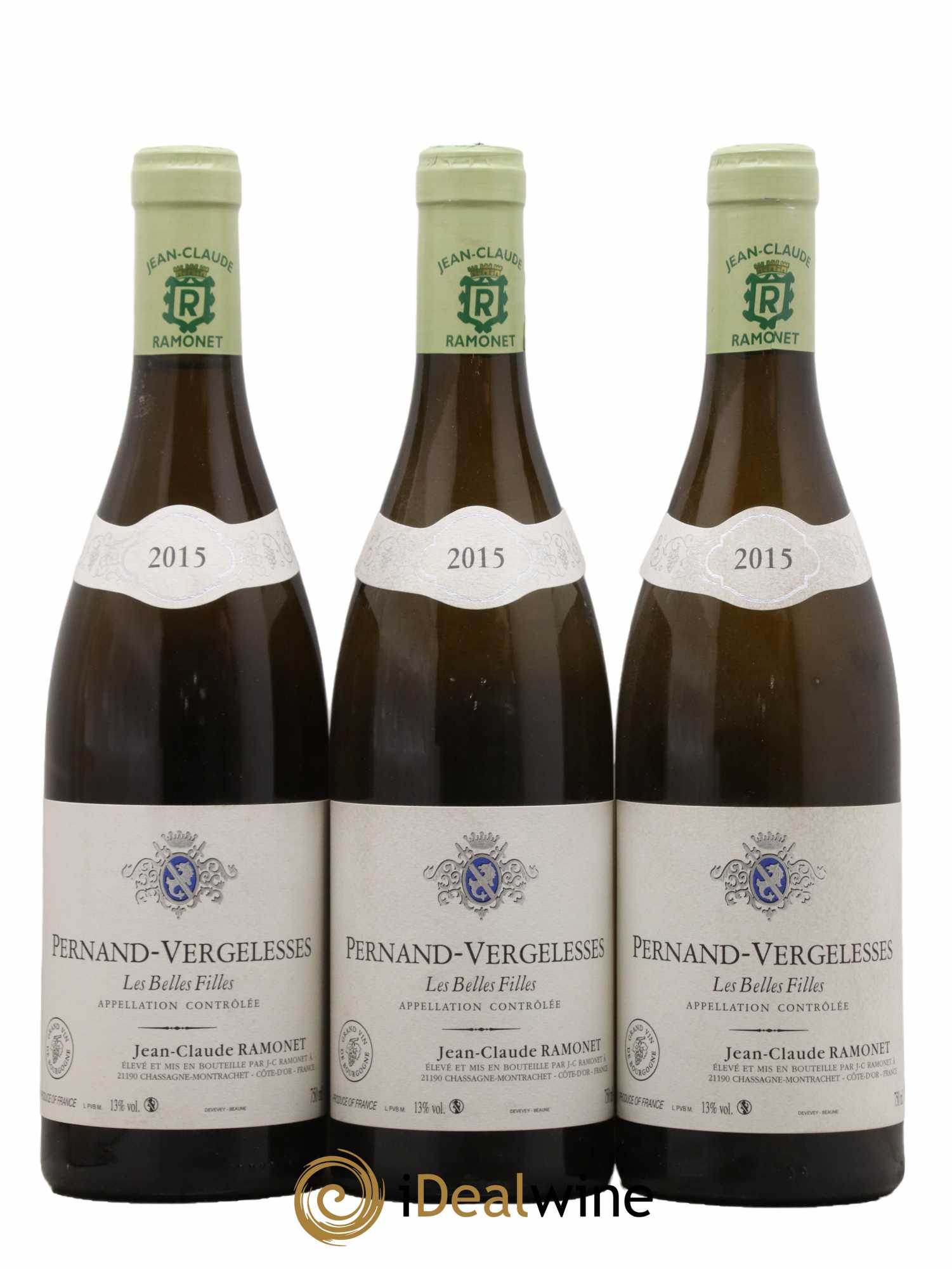 Pernand-Vergelesses Les Belles Filles Ramonet (Domaine) 2015 - Lot de 3 bouteilles - 0