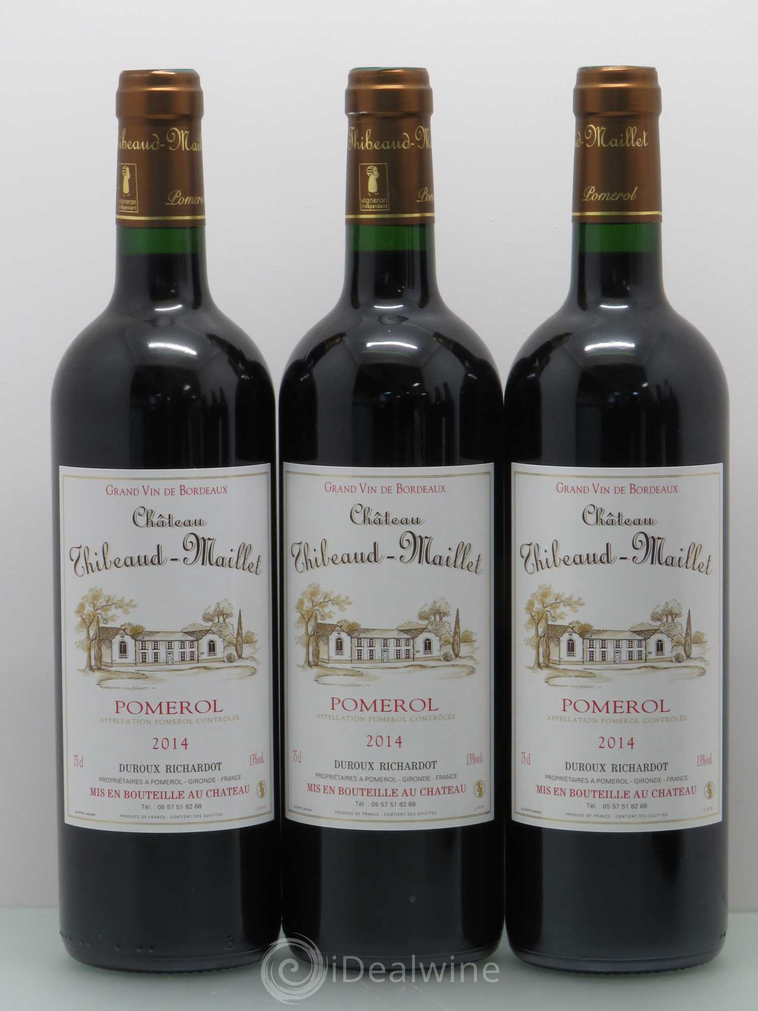 Pomerol Château Thibault Maillet 2014 - Posten von 12 Flaschen - 1