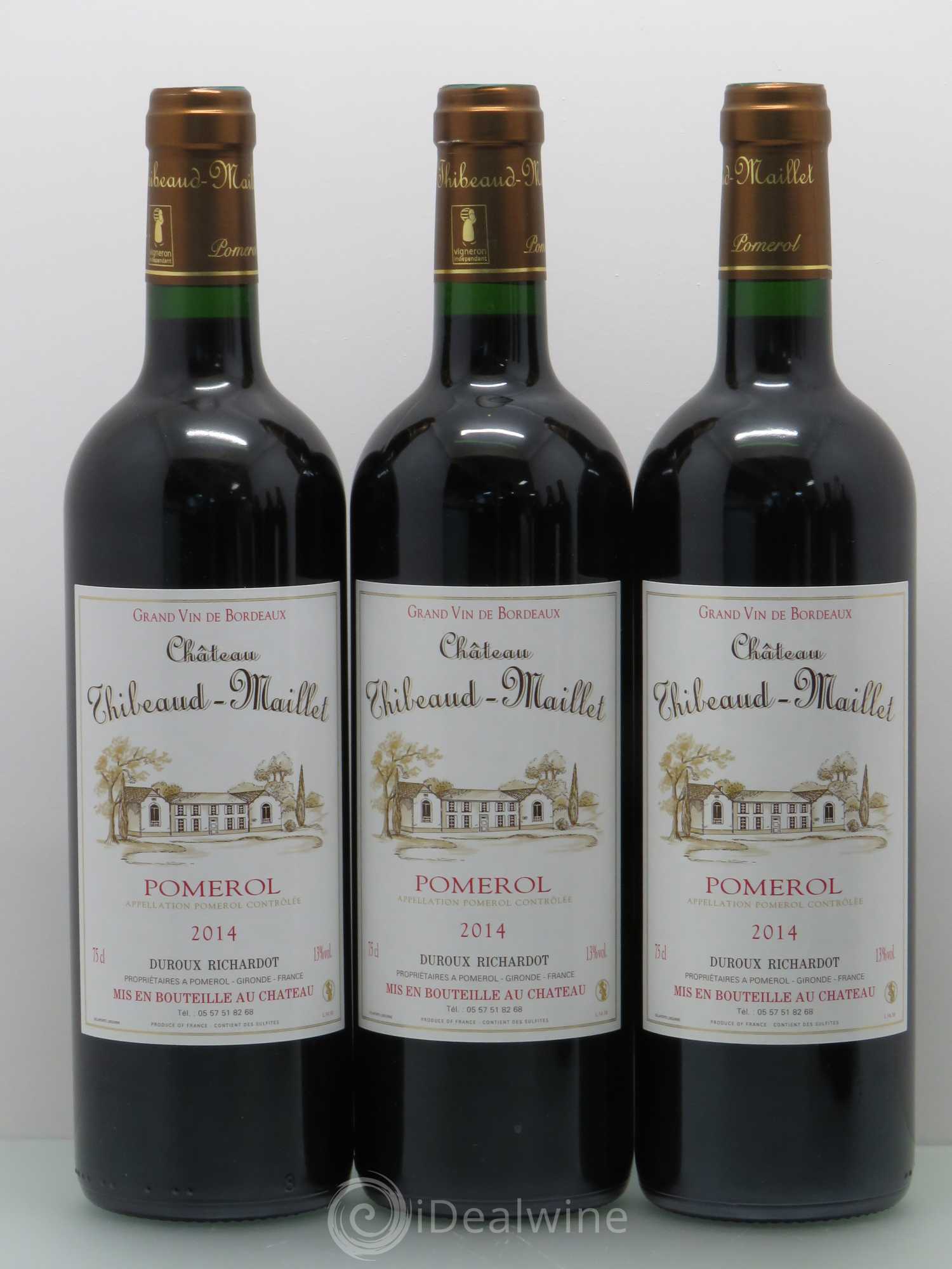 Pomerol Château Thibault Maillet 2014 - Posten von 12 Flaschen - 2